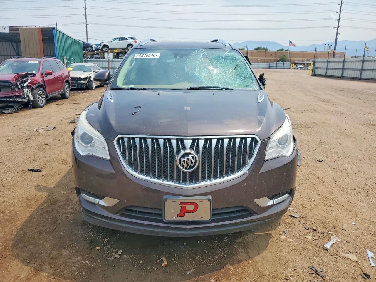 2015 Buick Enclave Burgundy vin: 5GAKRCKD4FJ191779