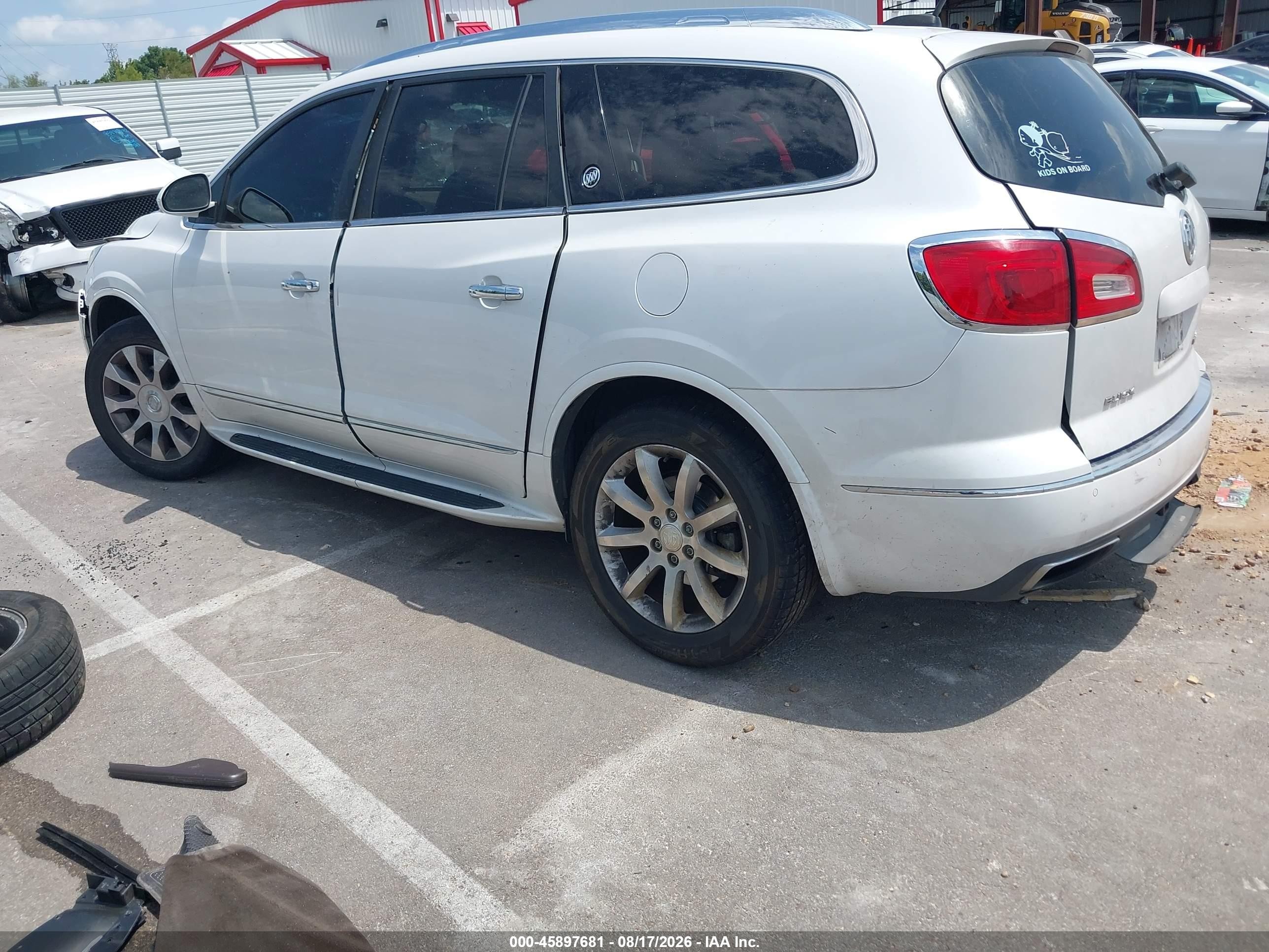 2017 Buick Enclave Premium White vin: 5GAKRCKD4HJ195494