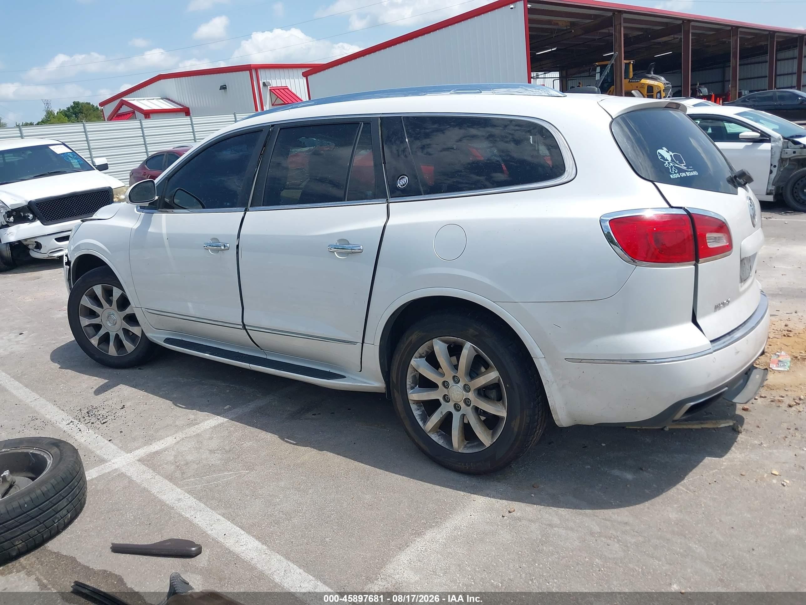 2017 Buick Enclave Premium White vin: 5GAKRCKD4HJ195494