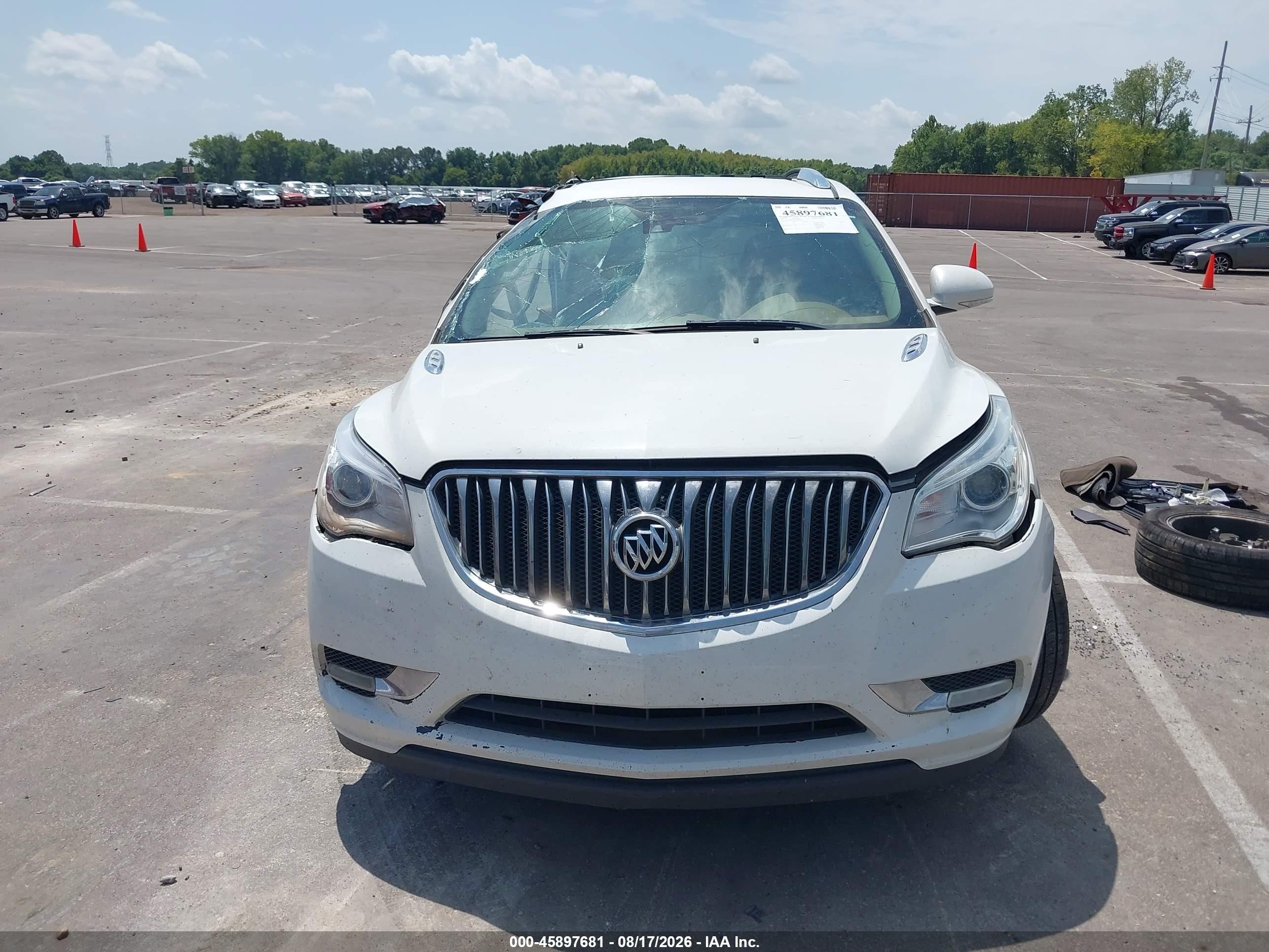 2017 Buick Enclave Premium White vin: 5GAKRCKD4HJ195494
