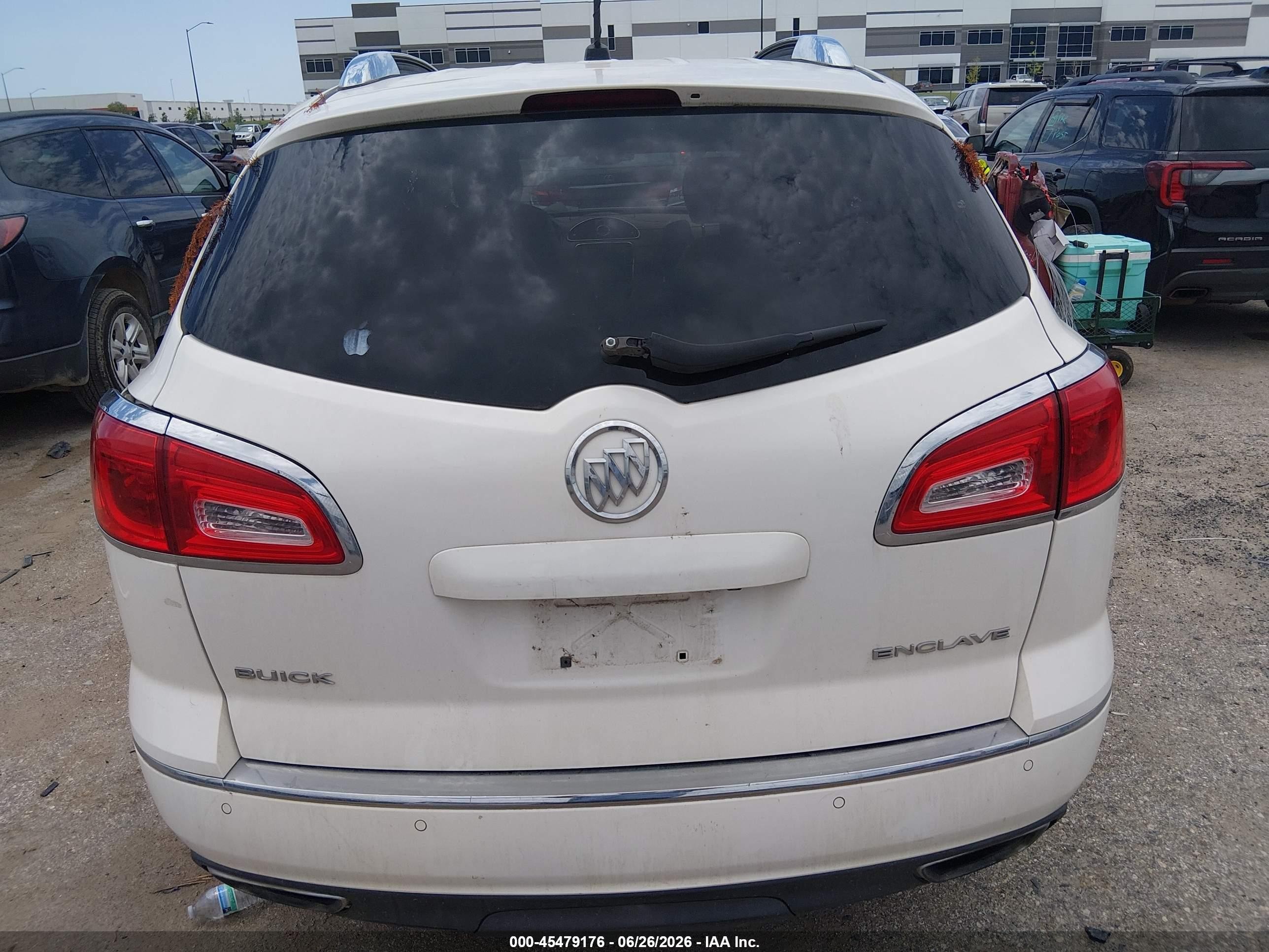 2013 Buick Enclave Leather White vin: 5GAKRCKD5DJ111905