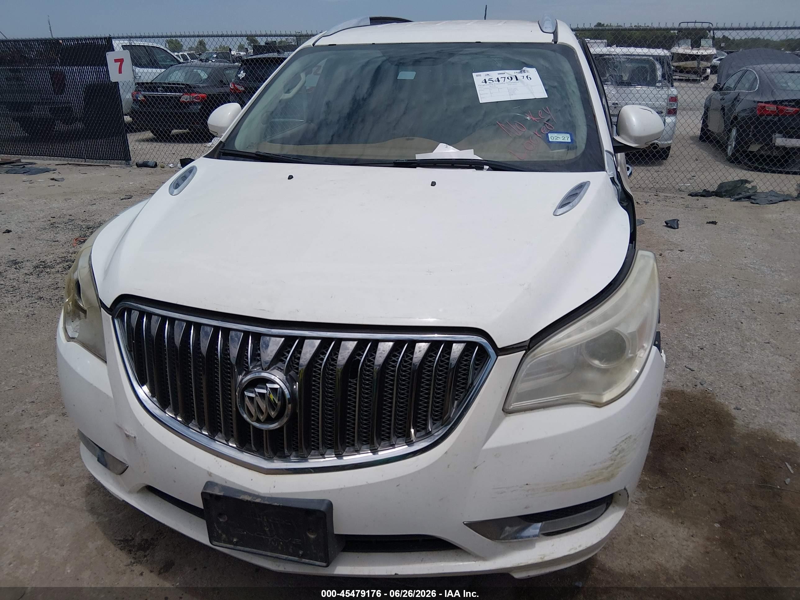 2013 Buick Enclave Leather White vin: 5GAKRCKD5DJ111905
