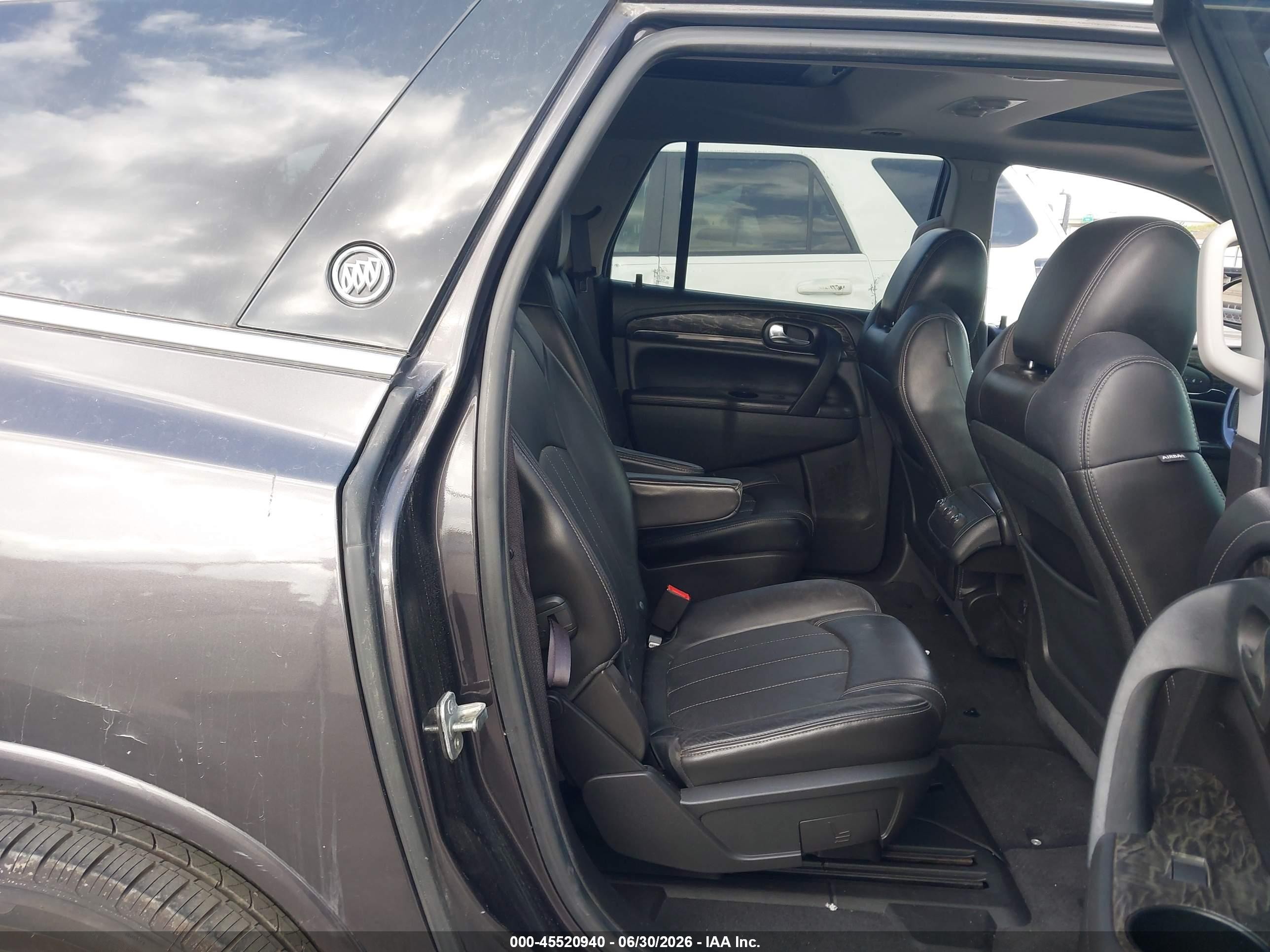 2013 Buick Enclave Leather Black vin: 5GAKRCKD5DJ184983