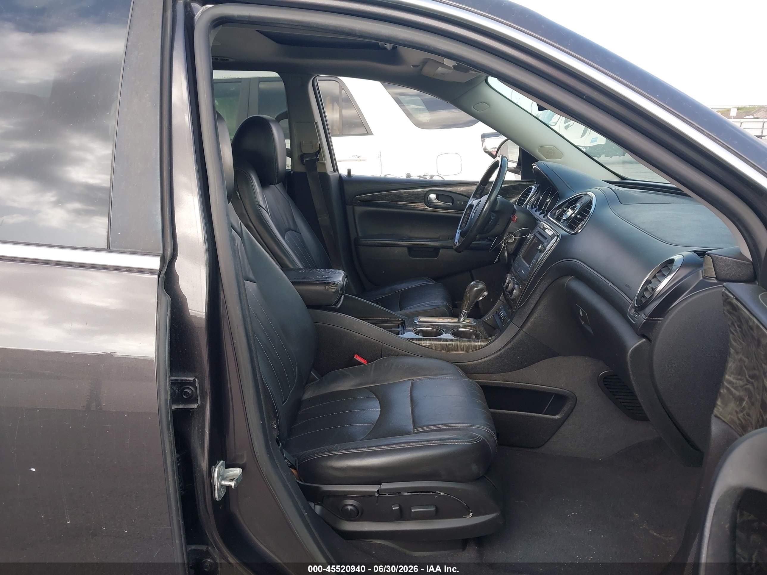 2013 Buick Enclave Leather Black vin: 5GAKRCKD5DJ184983
