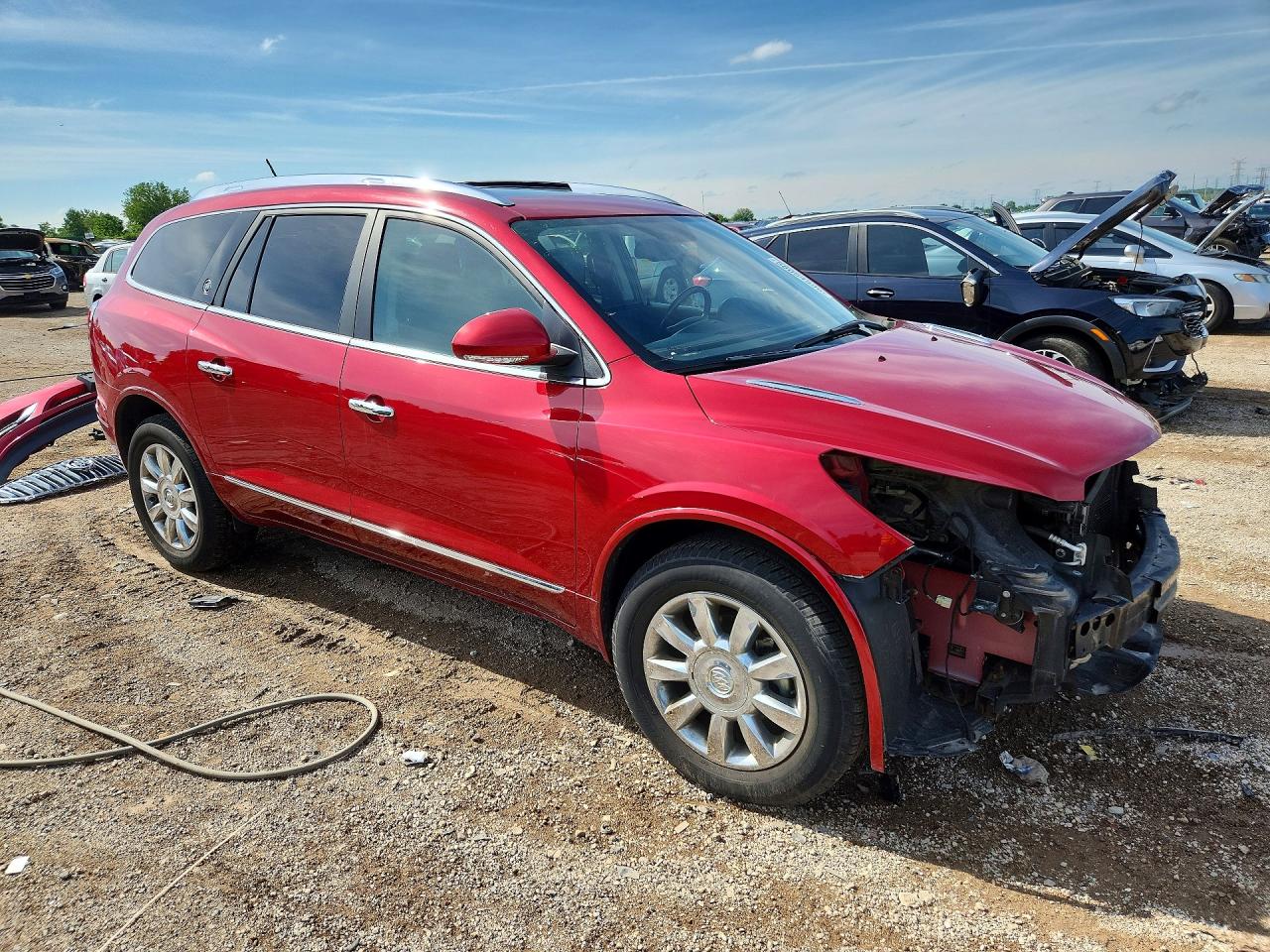 2013 Buick Enclave Красный vin: 5GAKRCKD5DJ236757