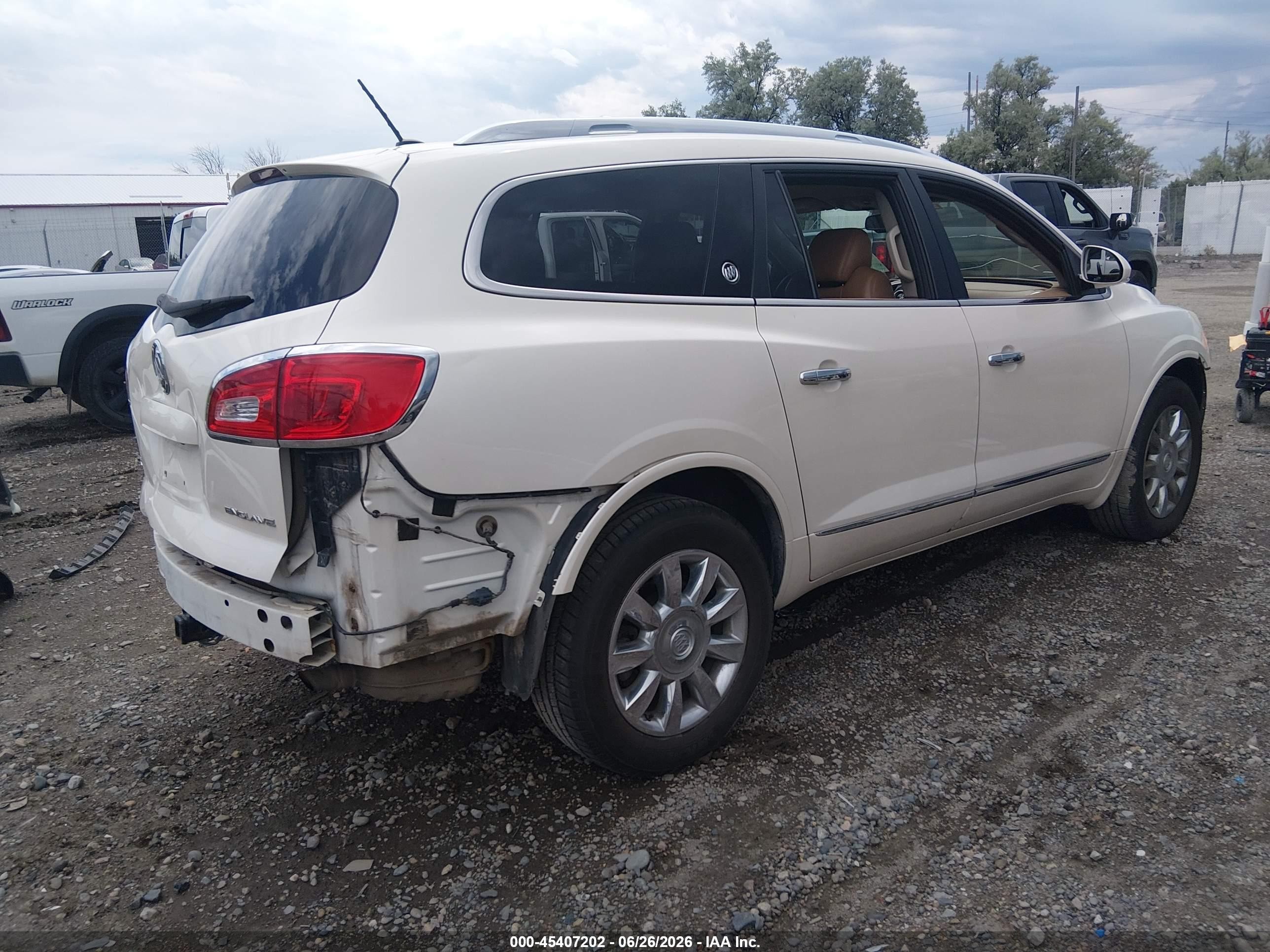 2015 Buick Enclave Premium Белый vin: 5GAKRCKD5FJ168530