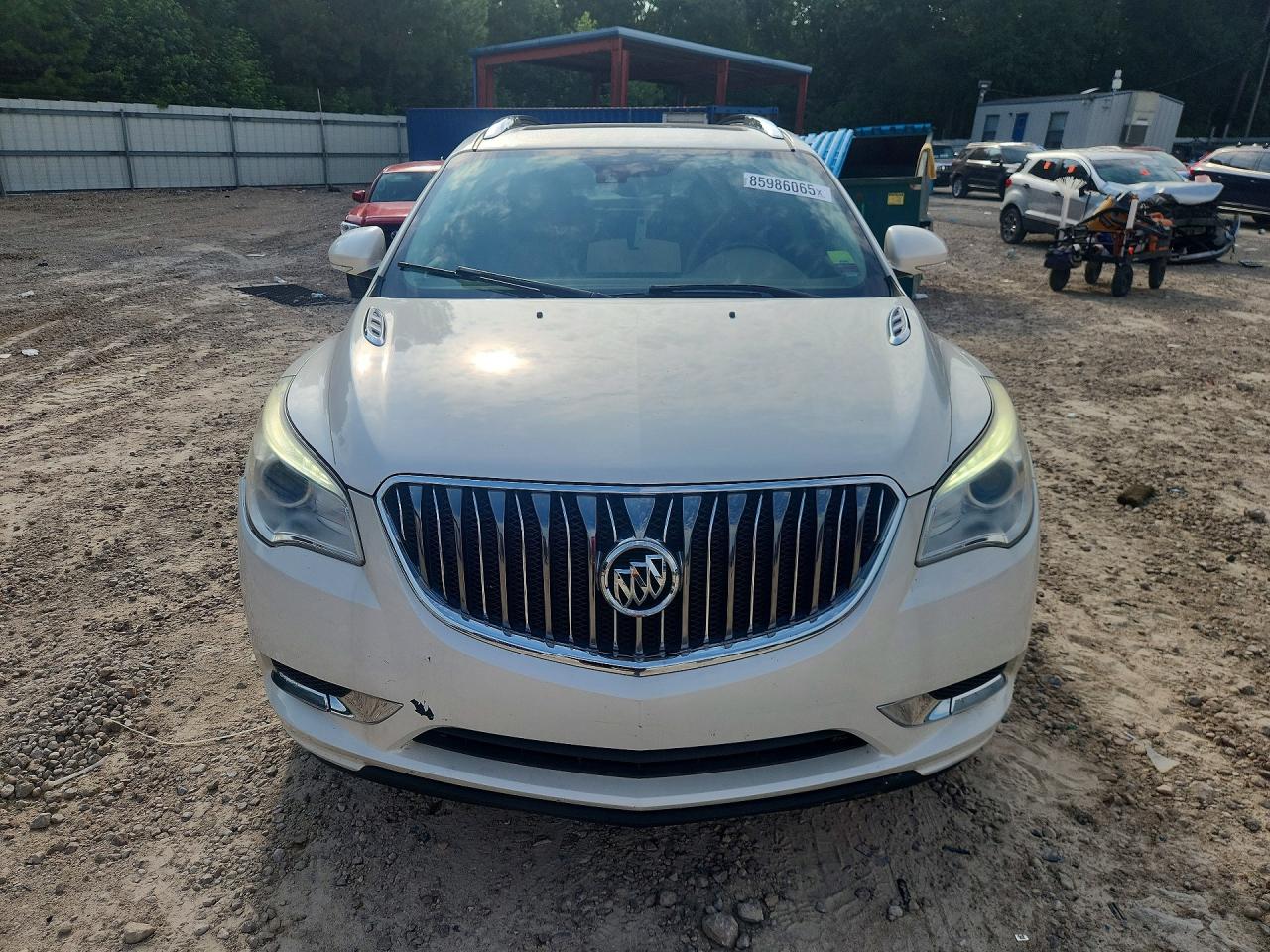 2015 Buick Enclave White vin: 5GAKRCKD5FJ332102