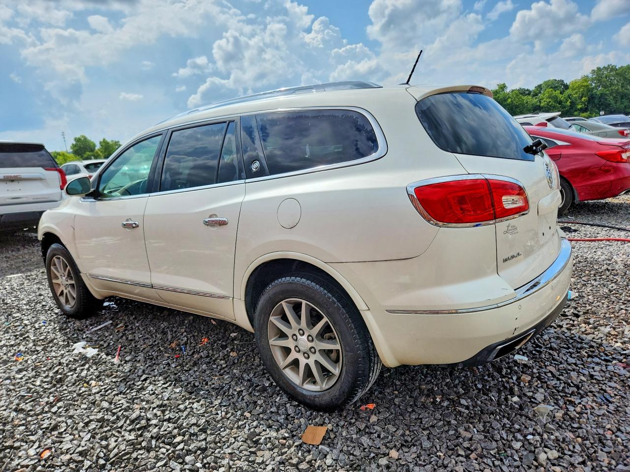 2013 Buick Enclave White vin: 5GAKRCKD6DJ114229