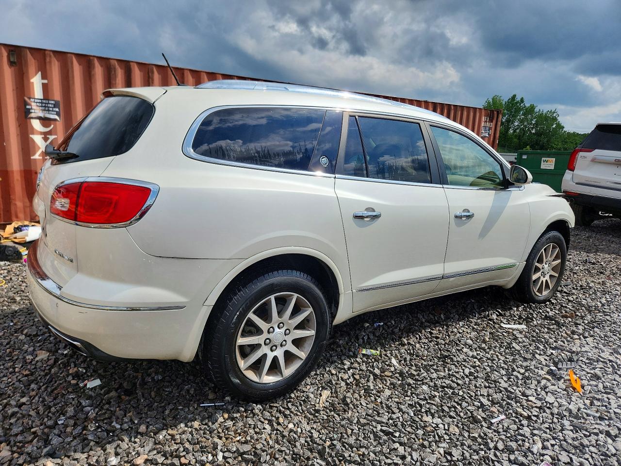 2013 Buick Enclave White vin: 5GAKRCKD6DJ114229