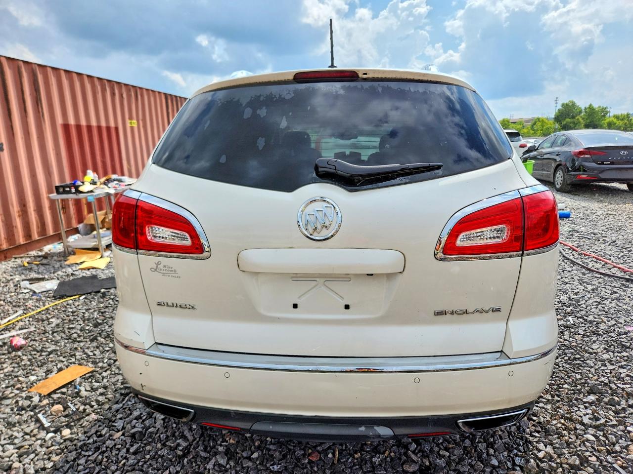 2013 Buick Enclave White vin: 5GAKRCKD6DJ114229