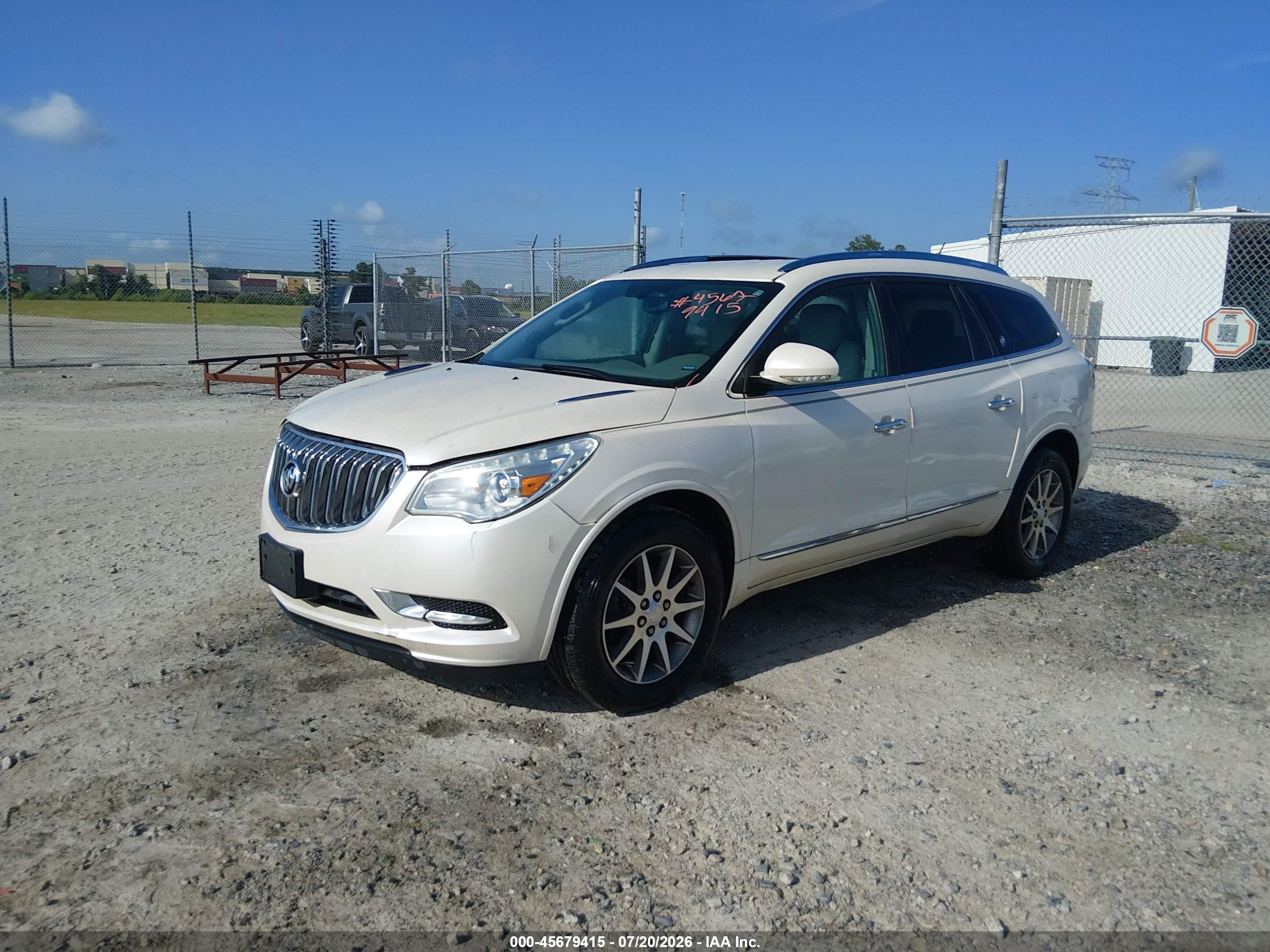 2013 Buick Enclave Leather White vin: 5GAKRCKD6DJ150938