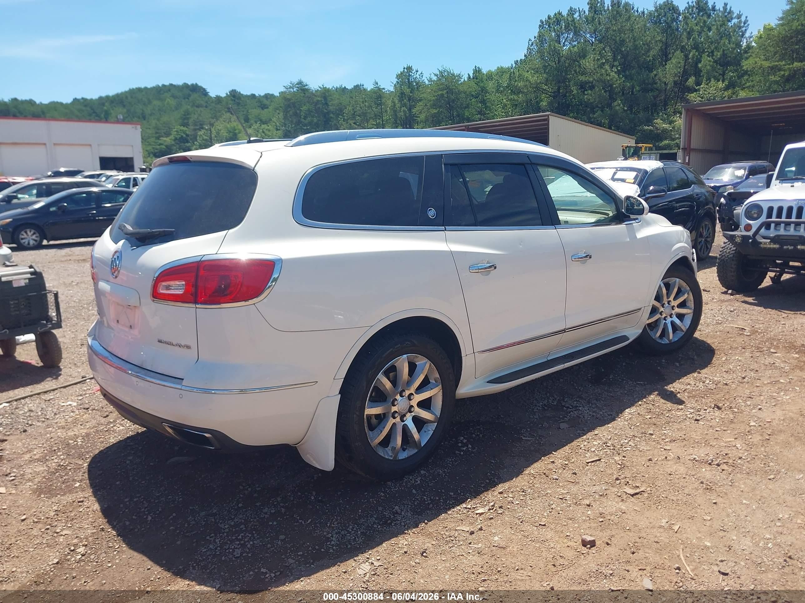 2014 Buick Enclave Premium White vin: 5GAKRCKD6EJ353748