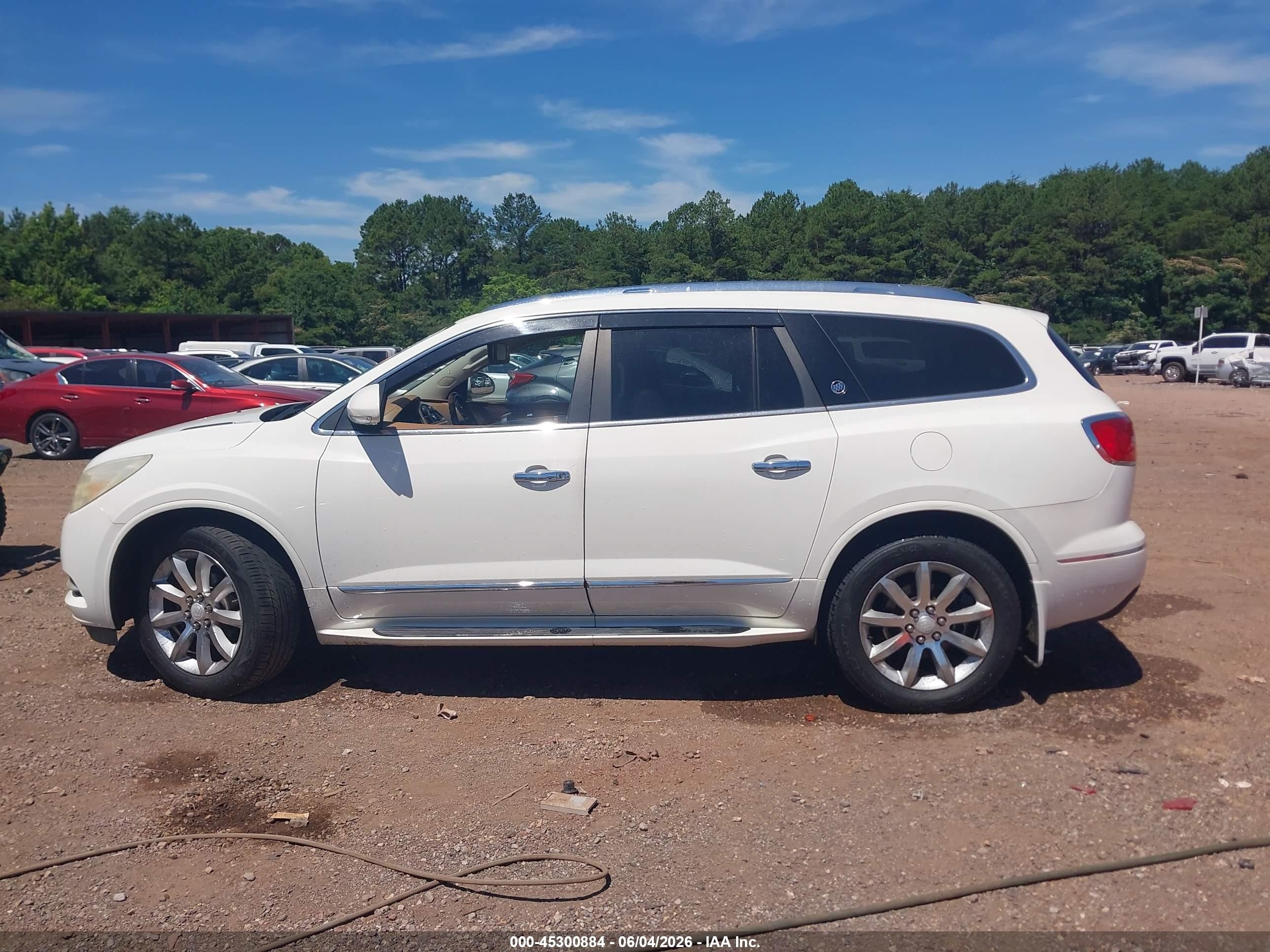 2014 Buick Enclave Premium White vin: 5GAKRCKD6EJ353748