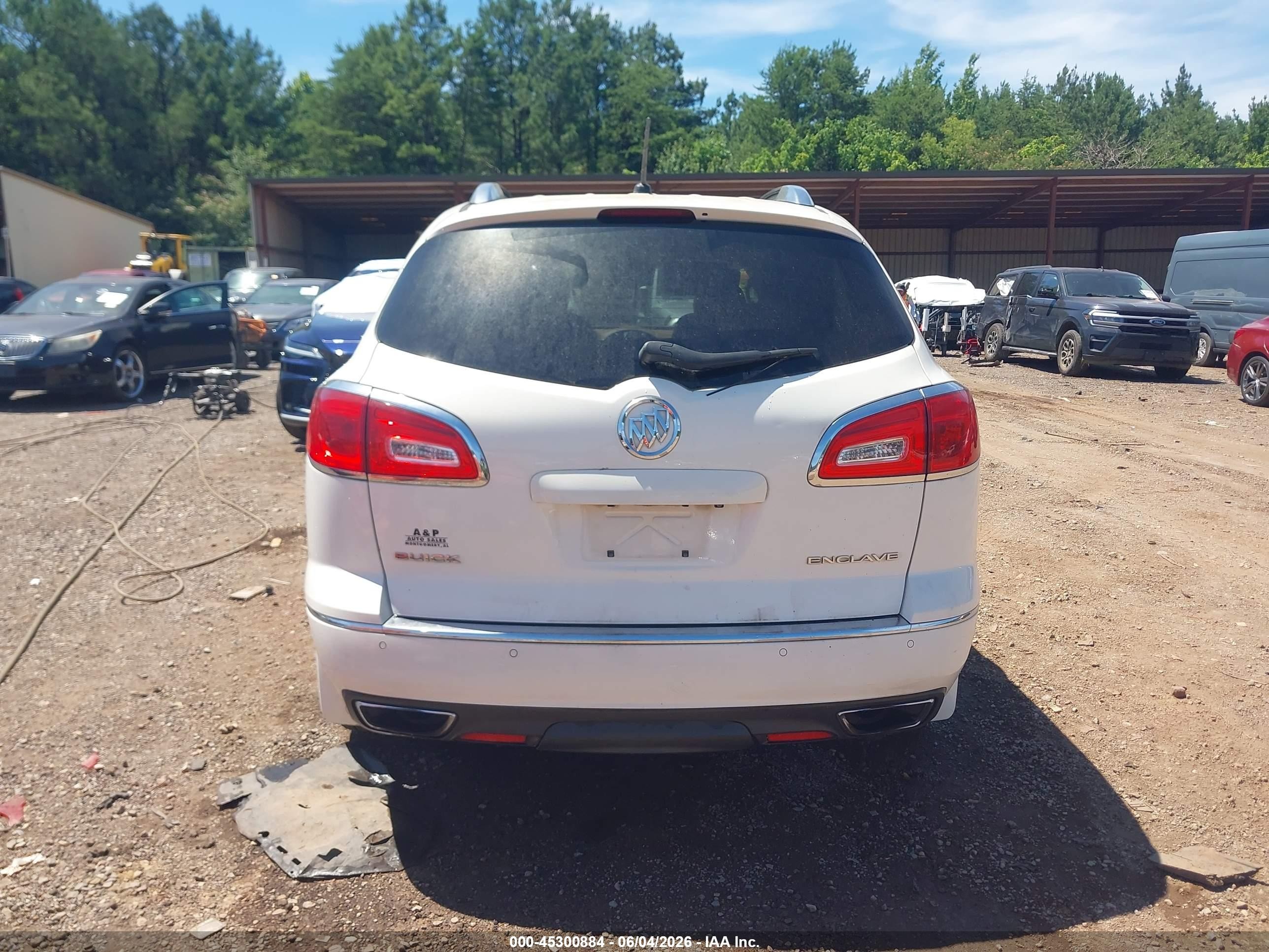 2014 Buick Enclave Premium White vin: 5GAKRCKD6EJ353748