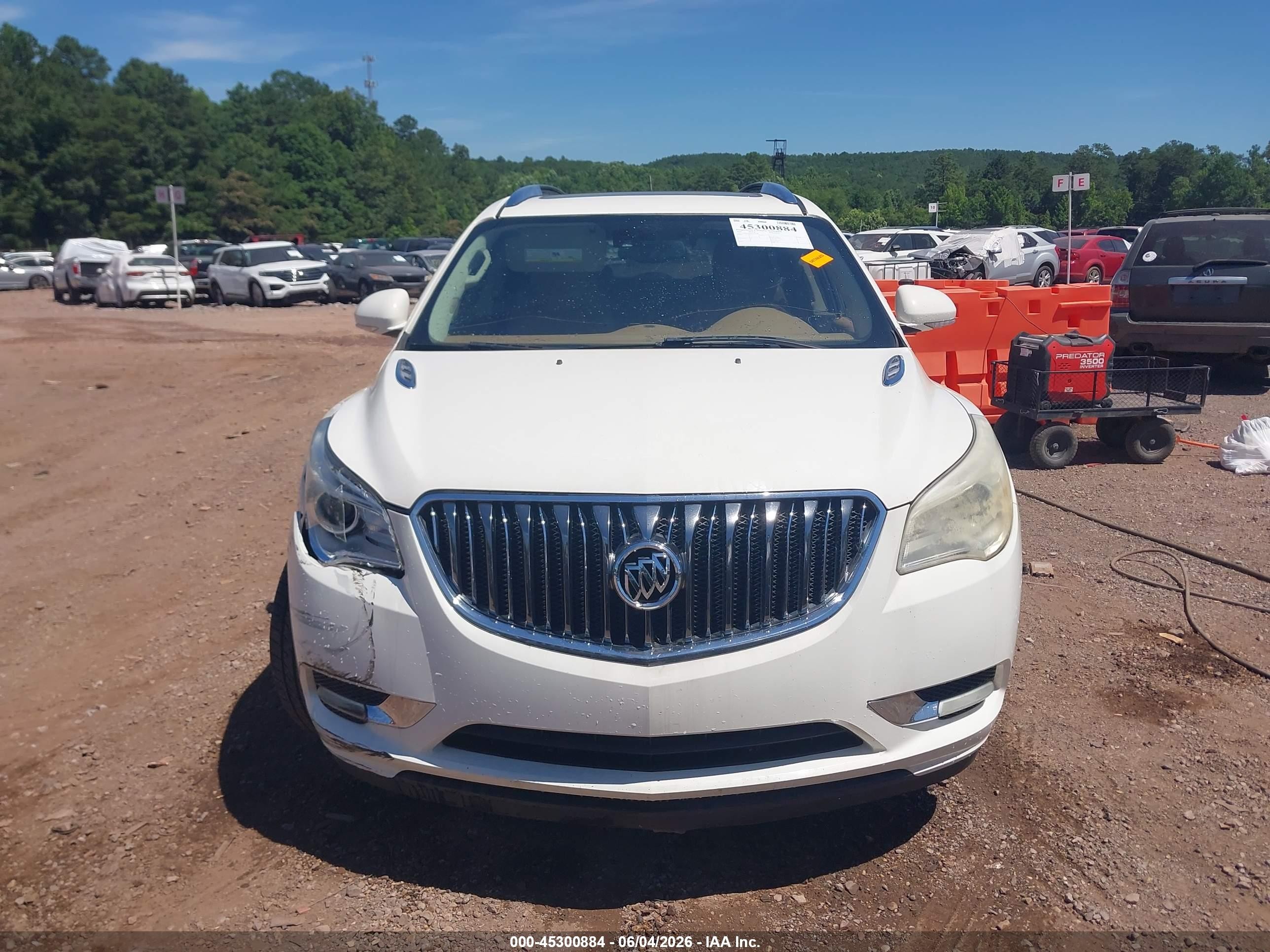 2014 Buick Enclave Premium White vin: 5GAKRCKD6EJ353748