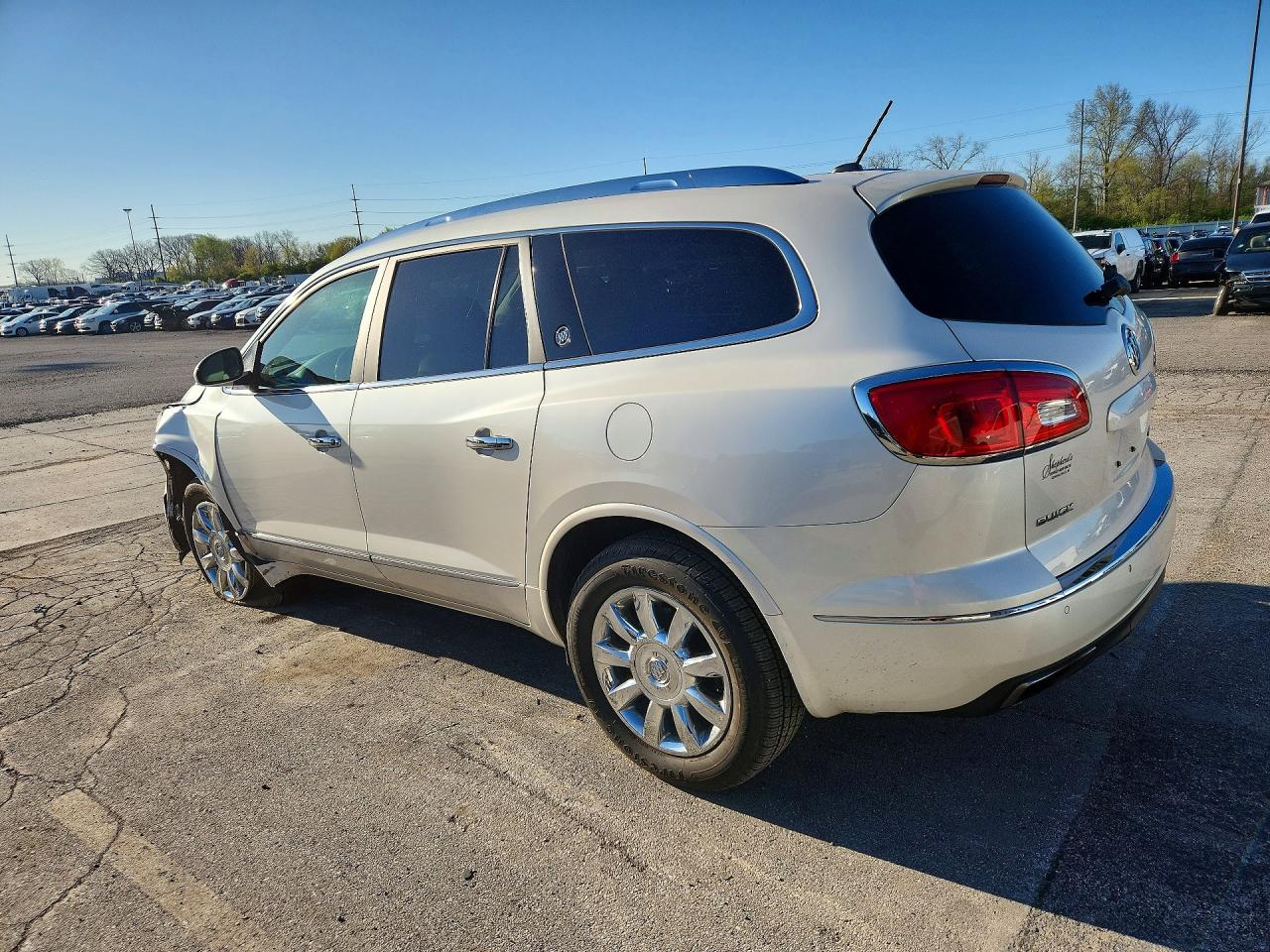 2015 Buick Enclave White vin: 5GAKRCKD6FJ110796