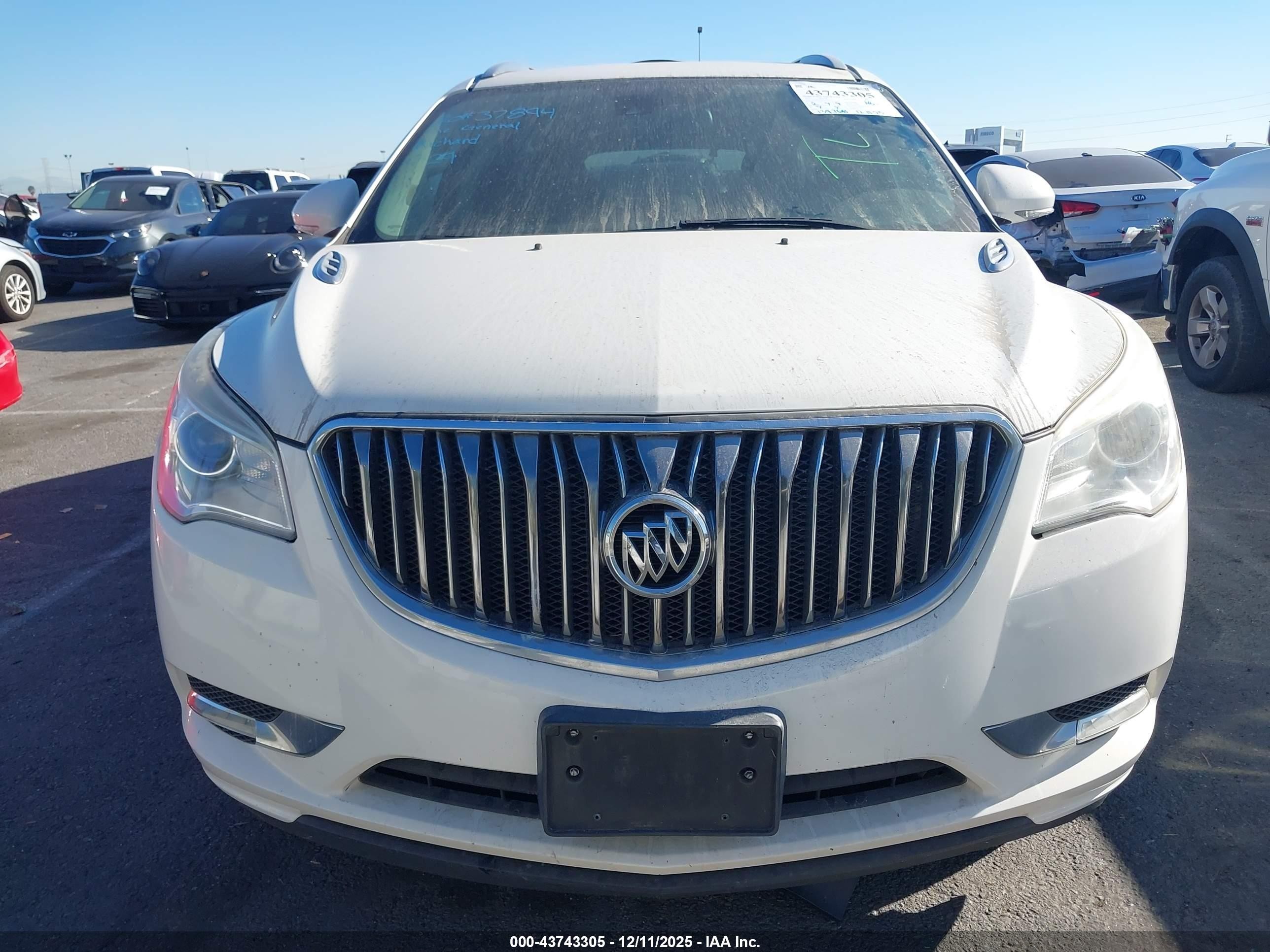 2015 Buick Enclave Premium White vin: 5GAKRCKD6FJ244160