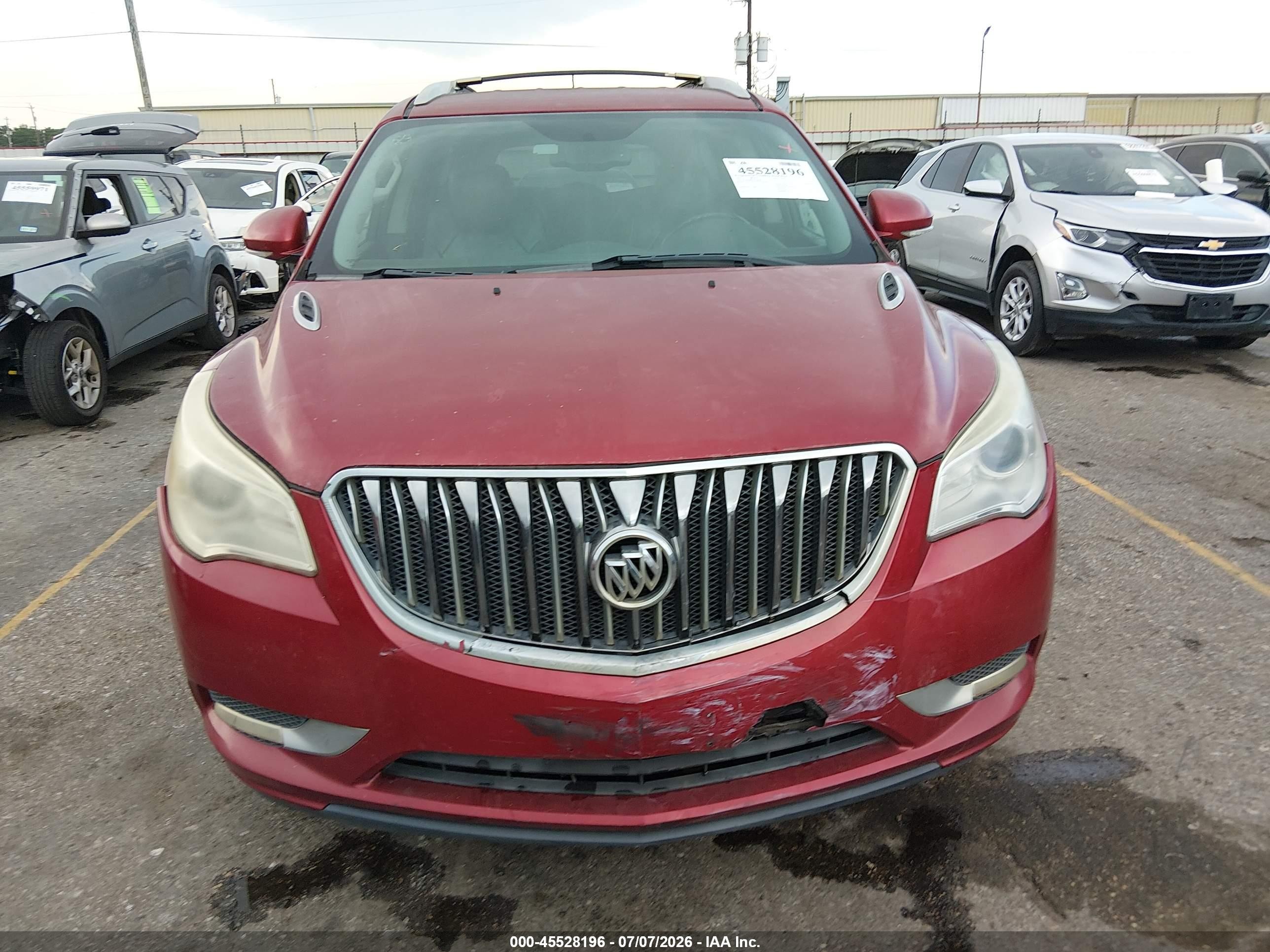 2013 Buick Enclave Leather Red vin: 5GAKRCKD7DJ241913