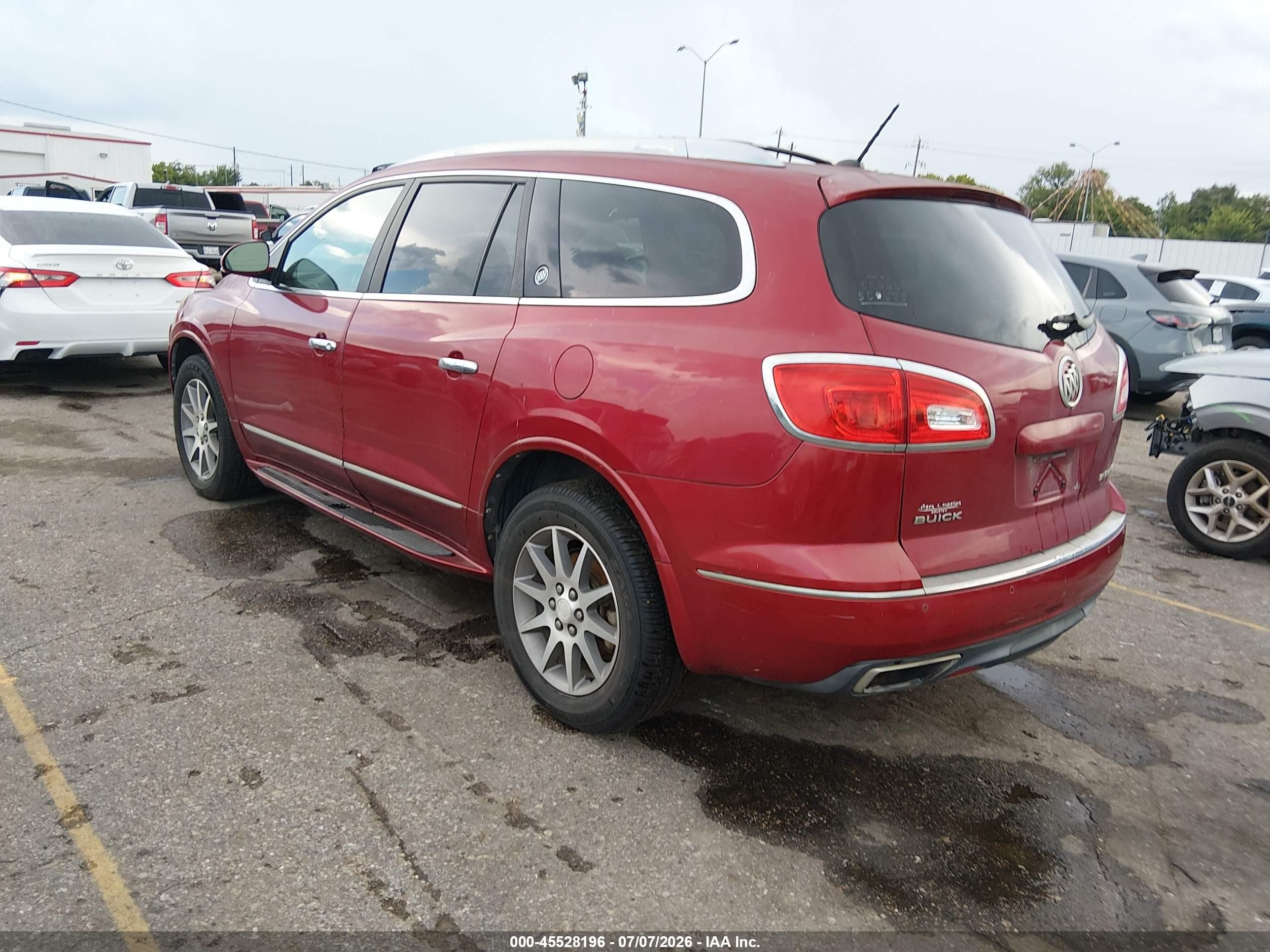 2013 Buick Enclave Leather Red vin: 5GAKRCKD7DJ241913