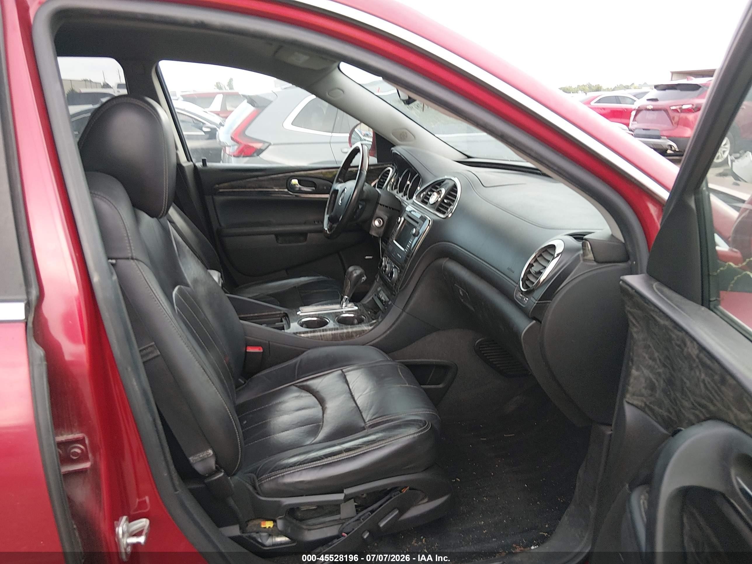 2013 Buick Enclave Leather Red vin: 5GAKRCKD7DJ241913