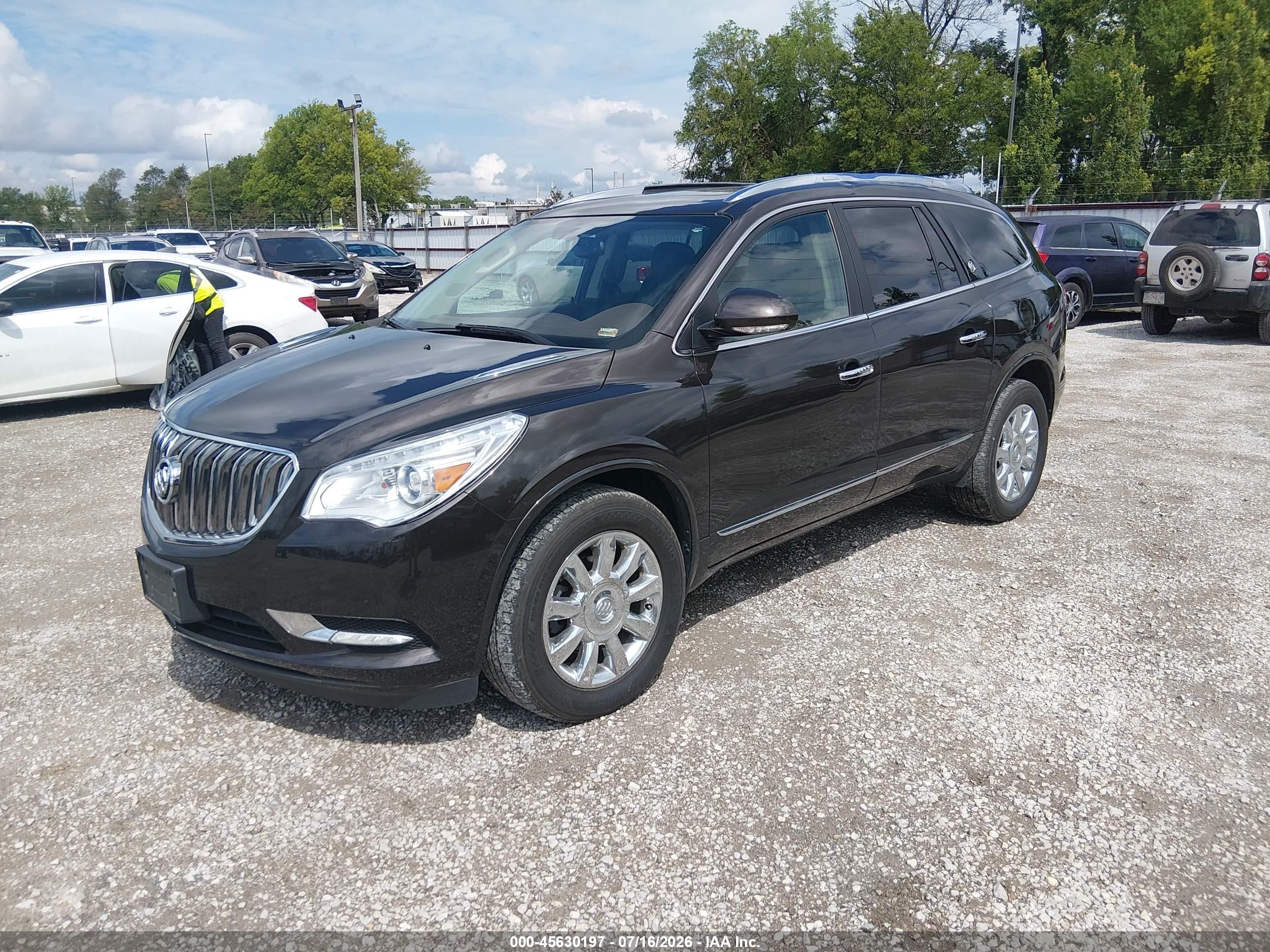 2013 Buick Enclave Leather Black vin: 5GAKRCKD7DJ253821