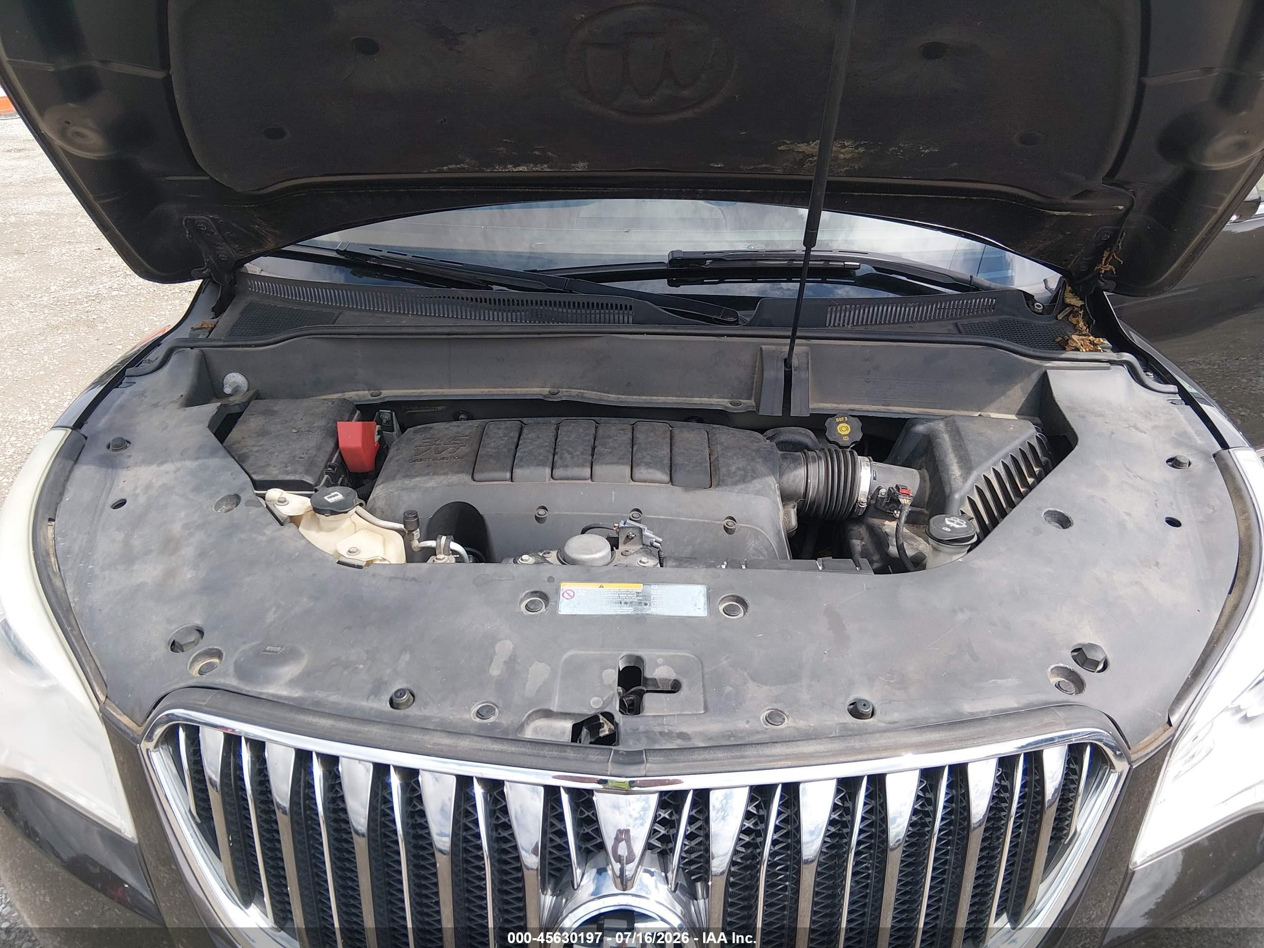 2013 Buick Enclave Leather Black vin: 5GAKRCKD7DJ253821