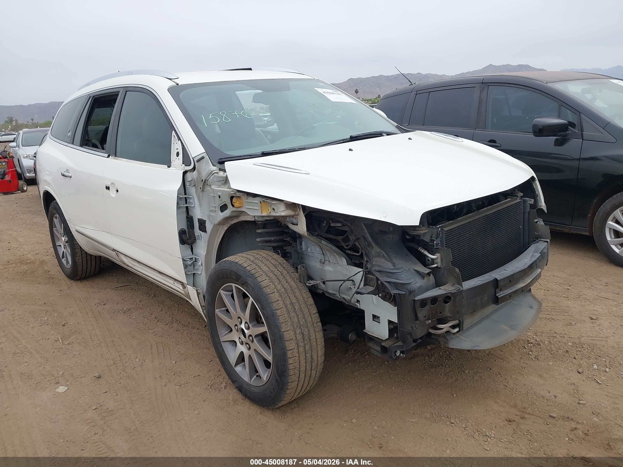 2013 Buick Enclave Leather White vin: 5GAKRCKD7DJ265242