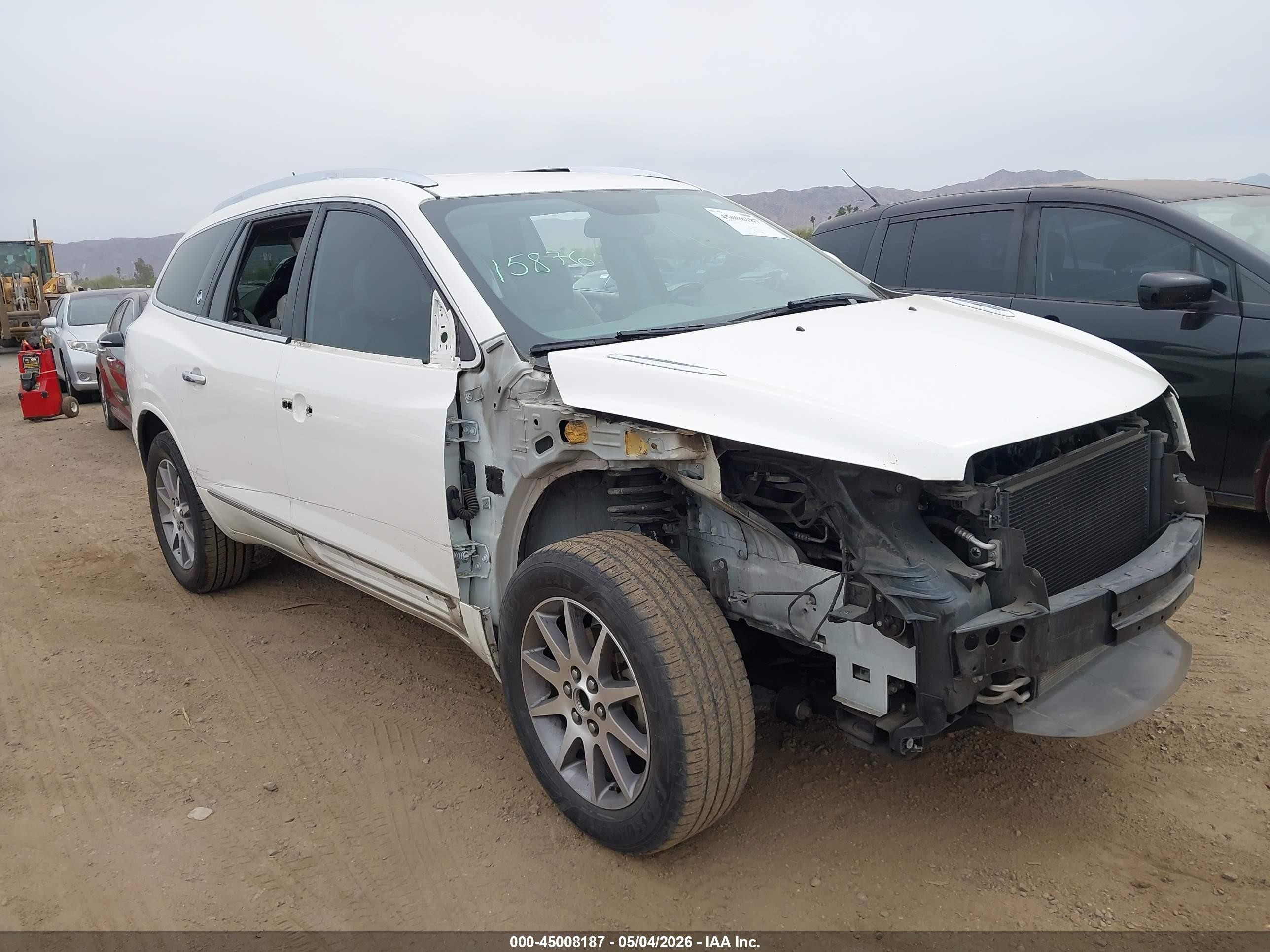2013 Buick Enclave Leather Белый vin: 5GAKRCKD7DJ265242