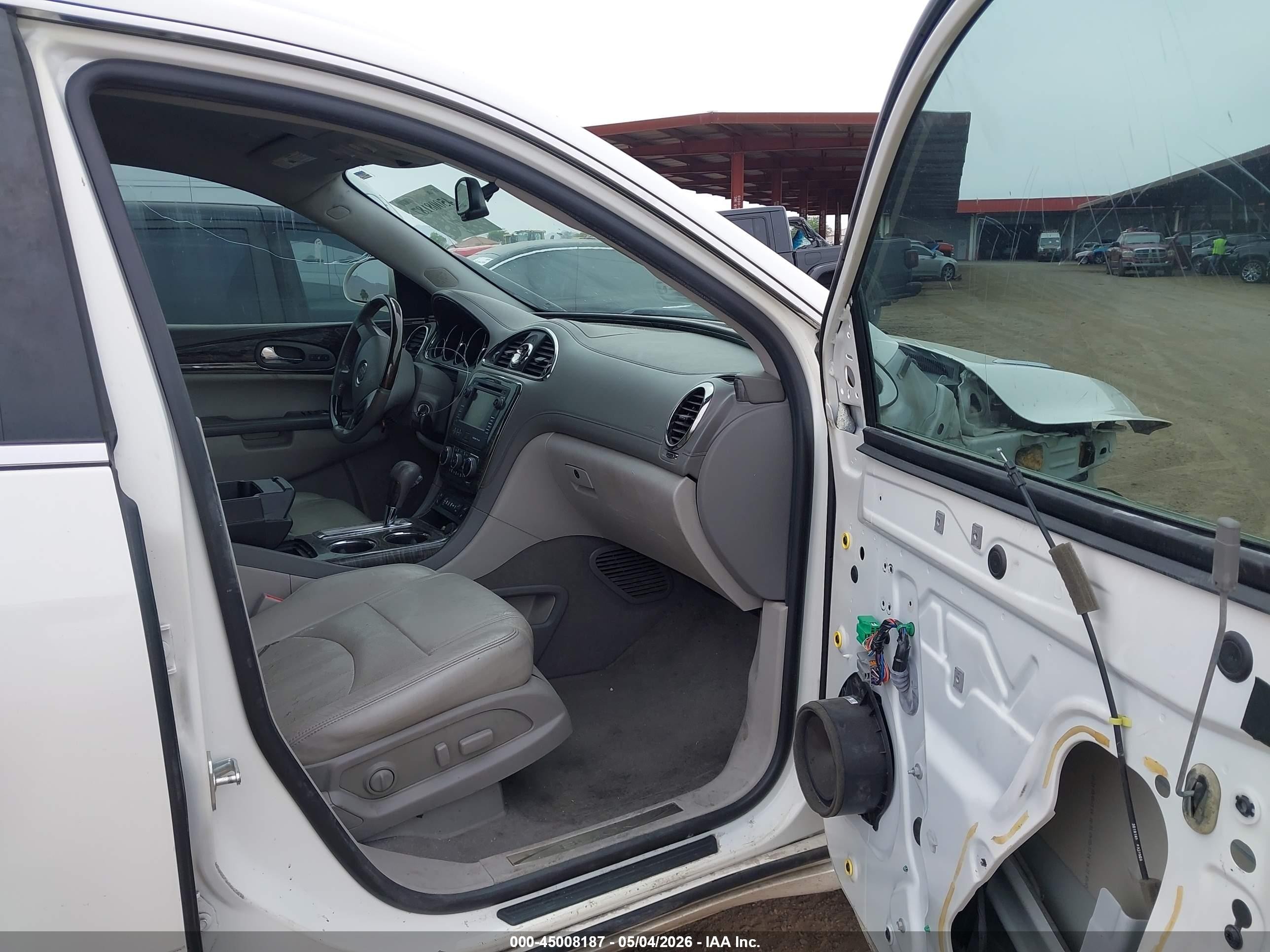 2013 Buick Enclave Leather Белый vin: 5GAKRCKD7DJ265242