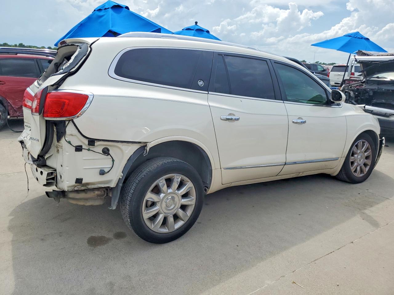 2014 Buick Enclave Белый vin: 5GAKRCKD7EJ132126