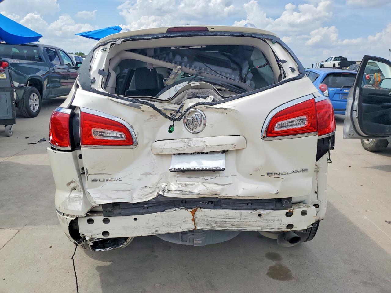 2014 Buick Enclave Белый vin: 5GAKRCKD7EJ132126