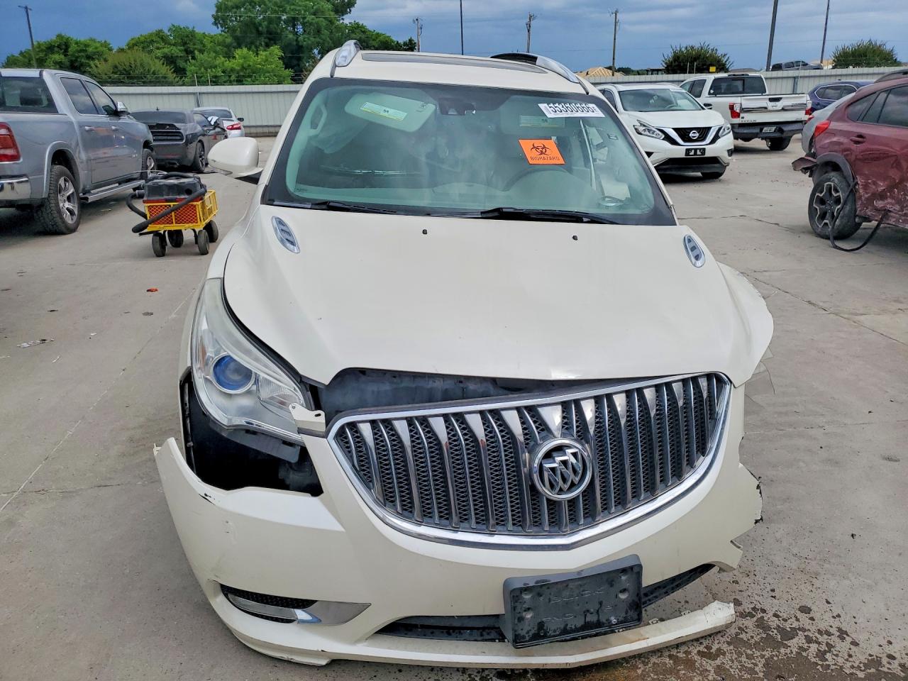 2014 Buick Enclave Белый vin: 5GAKRCKD7EJ132126