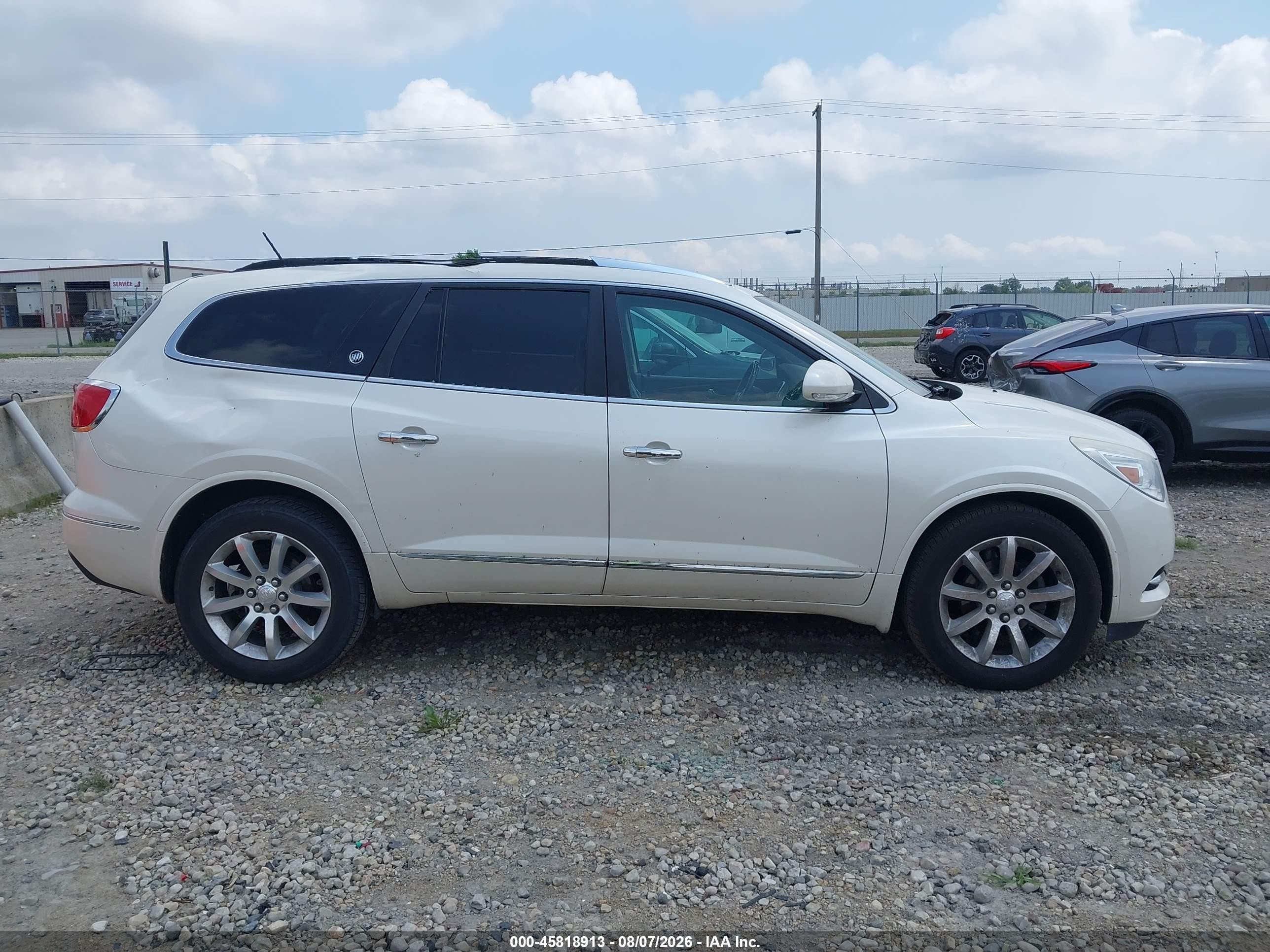 2014 Buick Enclave Premium White vin: 5GAKRCKD7EJ353256