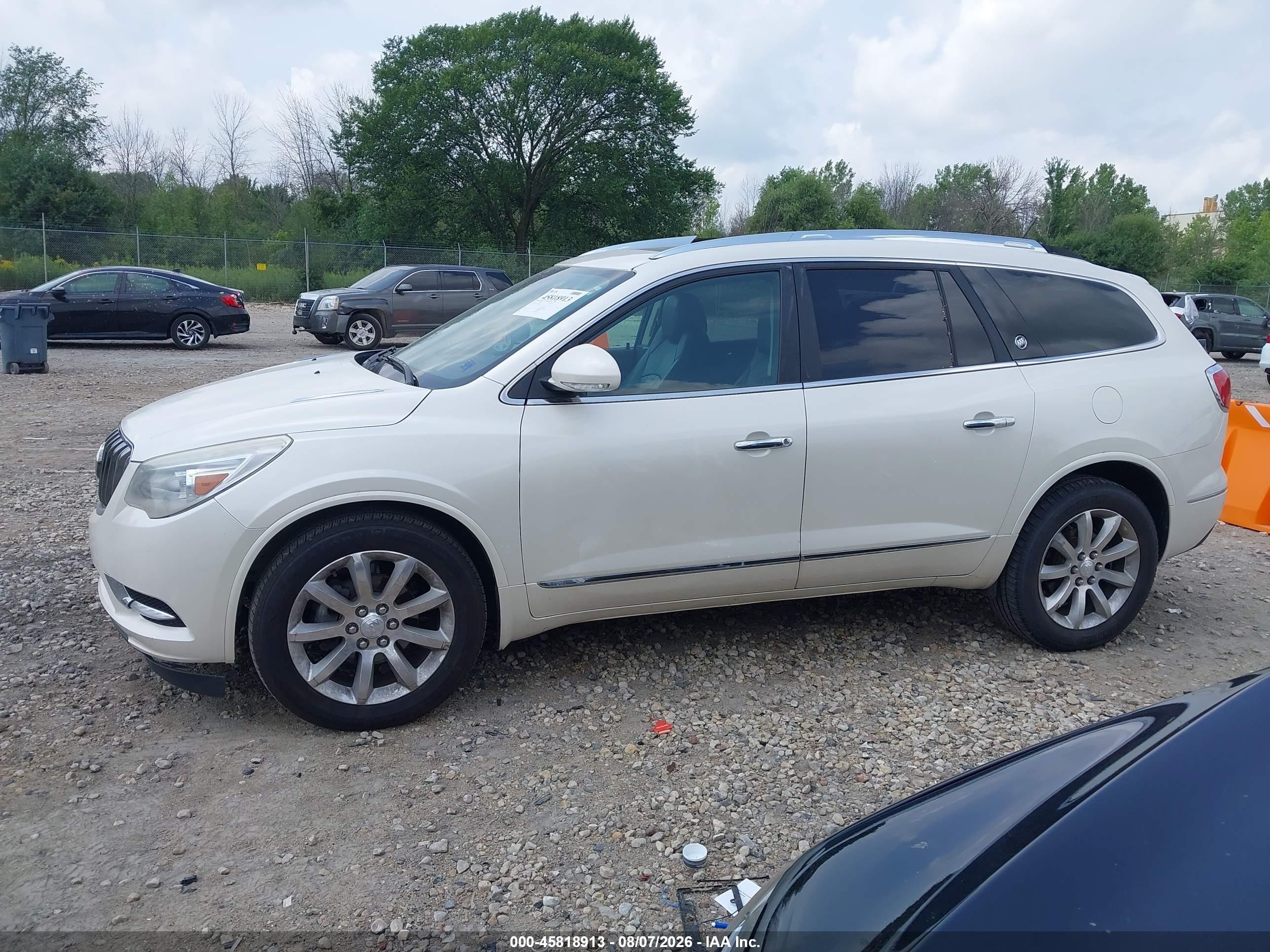 2014 Buick Enclave Premium White vin: 5GAKRCKD7EJ353256