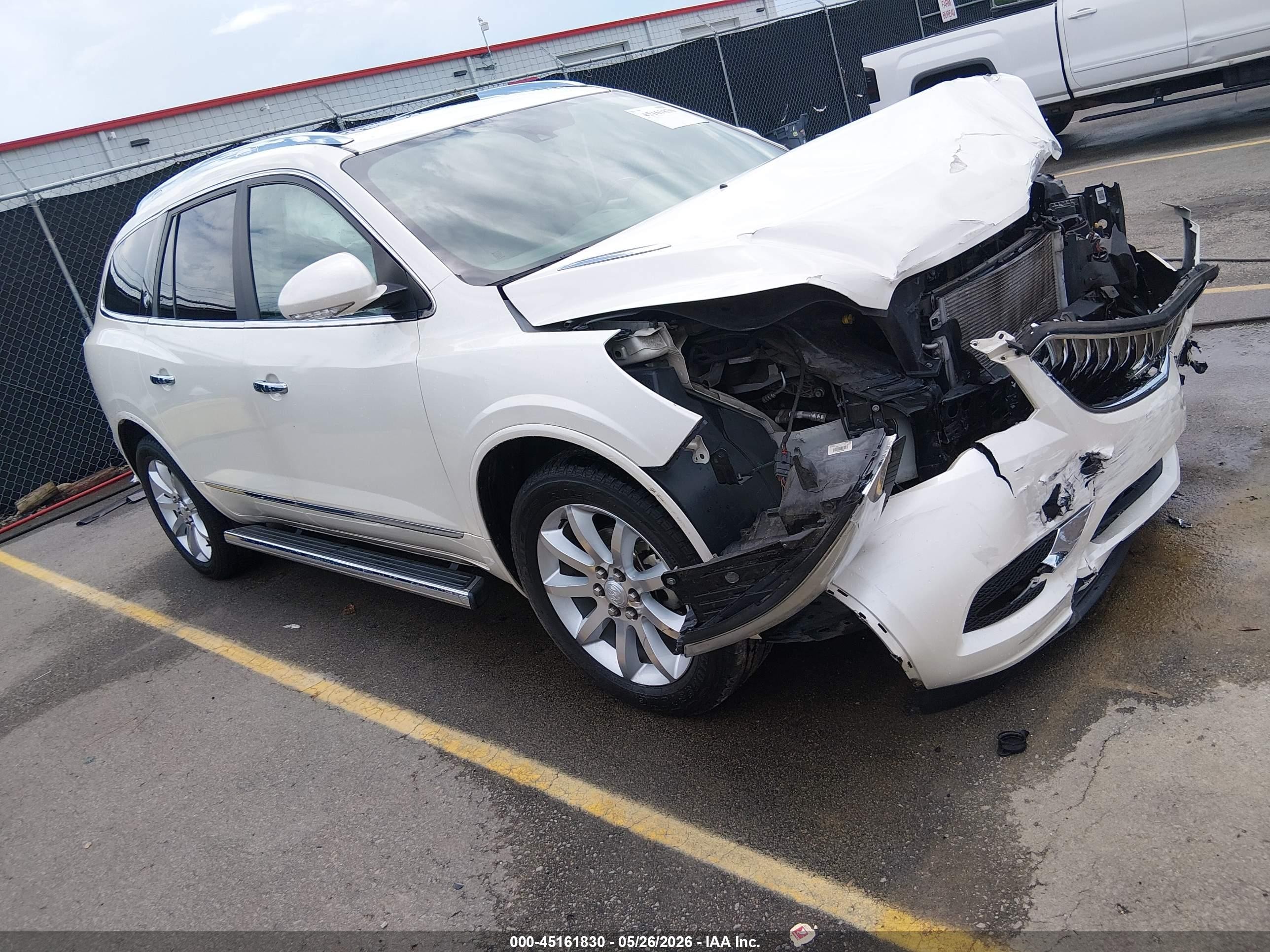 2015 Buick Enclave Premium Белый vin: 5GAKRCKD7FJ122410