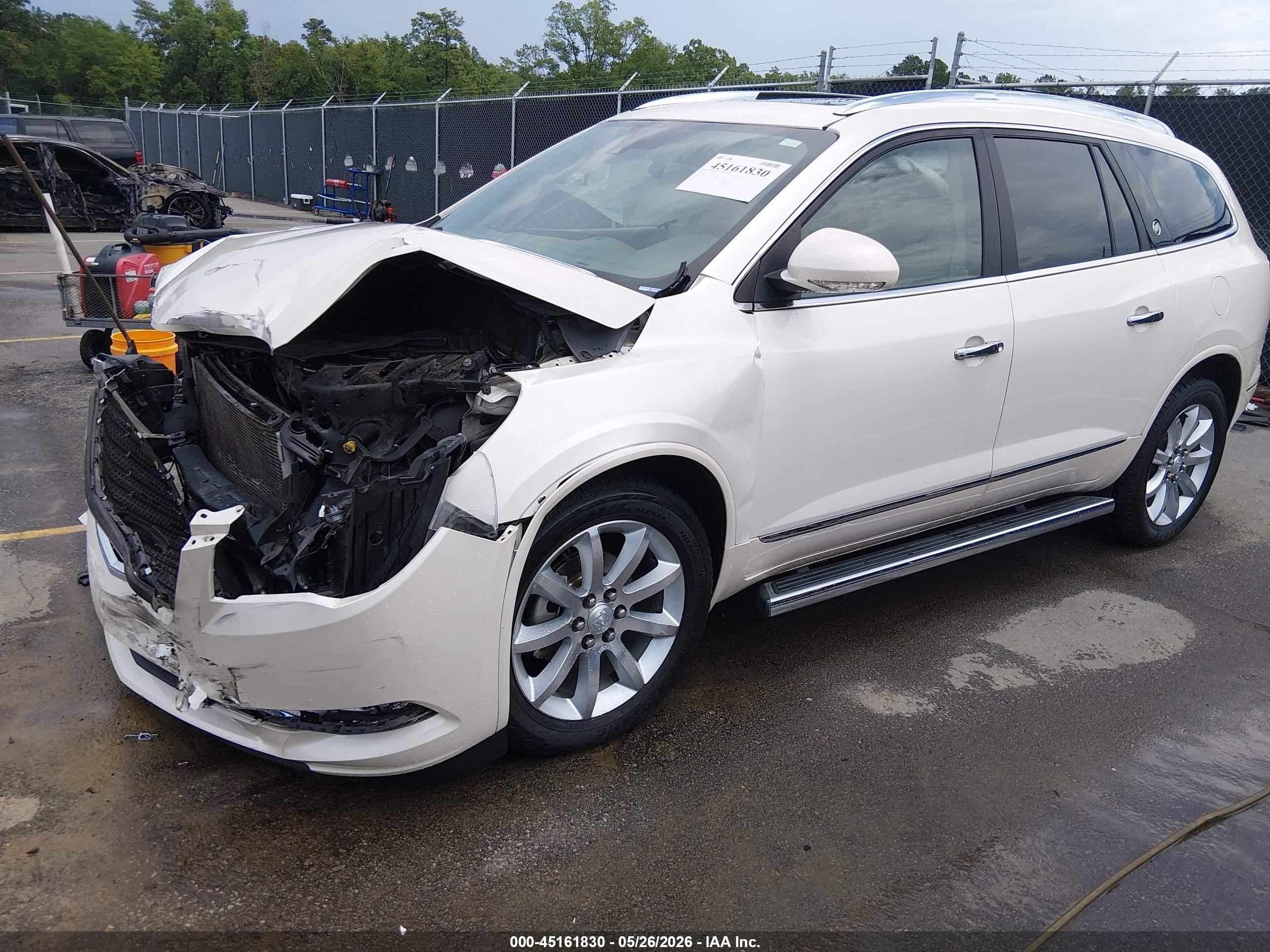 2015 Buick Enclave Premium Белый vin: 5GAKRCKD7FJ122410