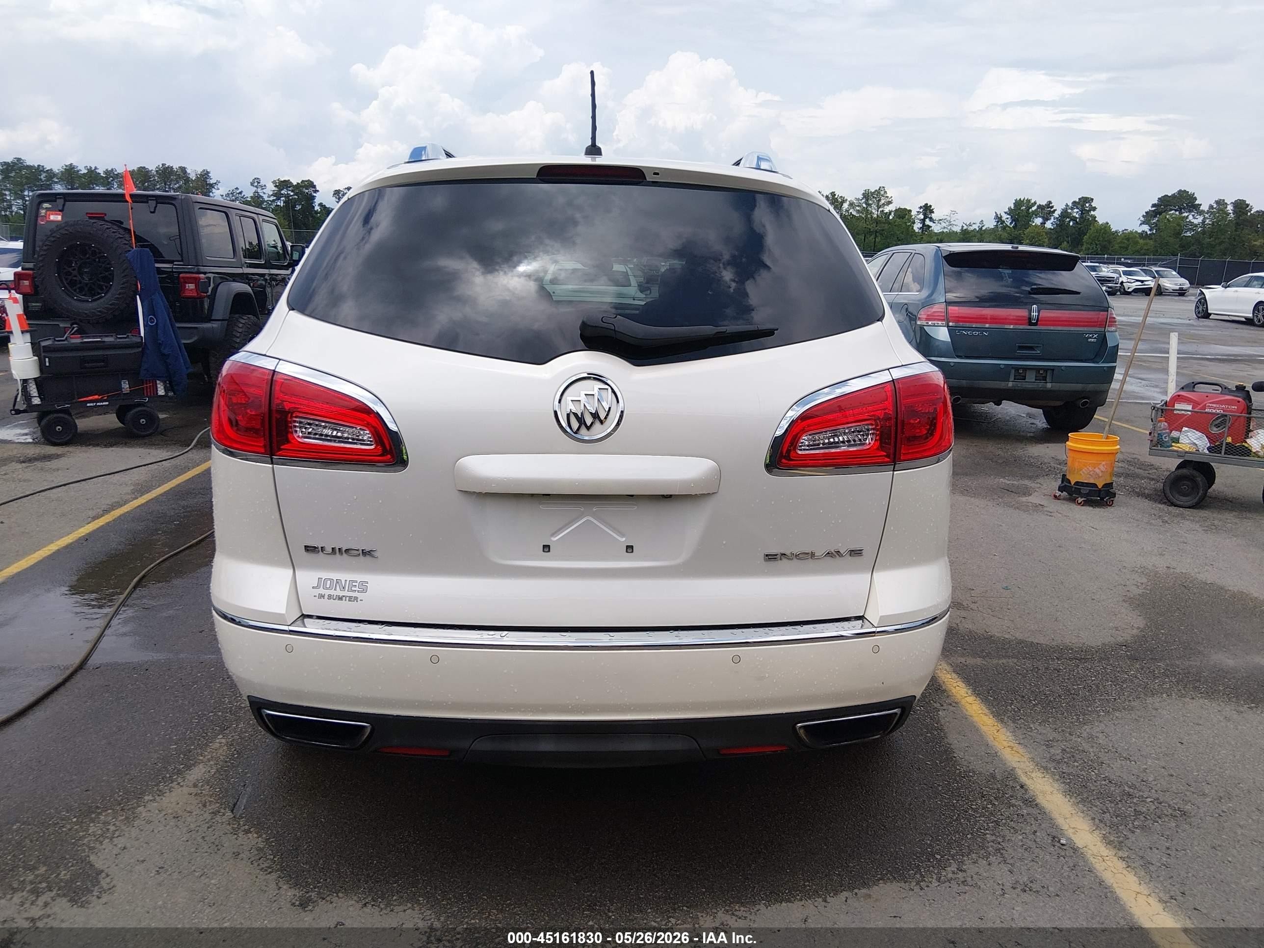 2015 Buick Enclave Premium Белый vin: 5GAKRCKD7FJ122410