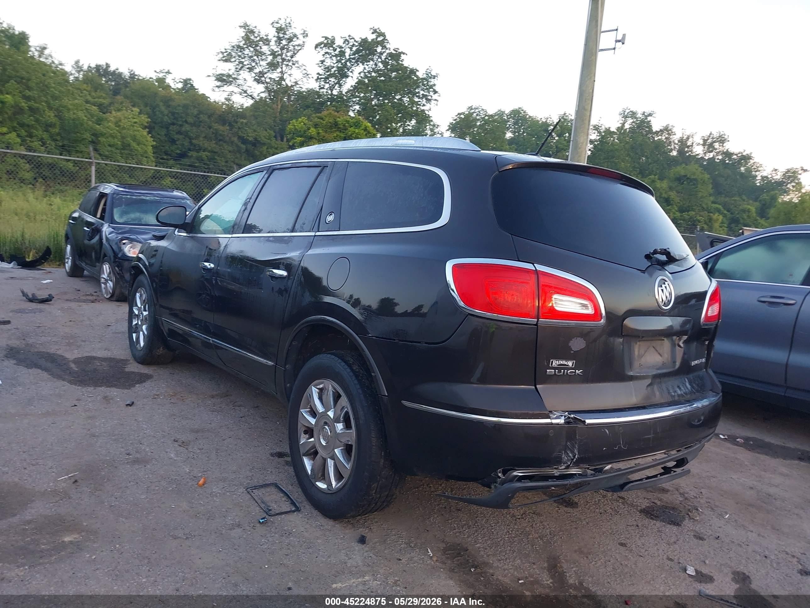 2013 Buick Enclave Leather Gray vin: 5GAKRCKD8DJ112434