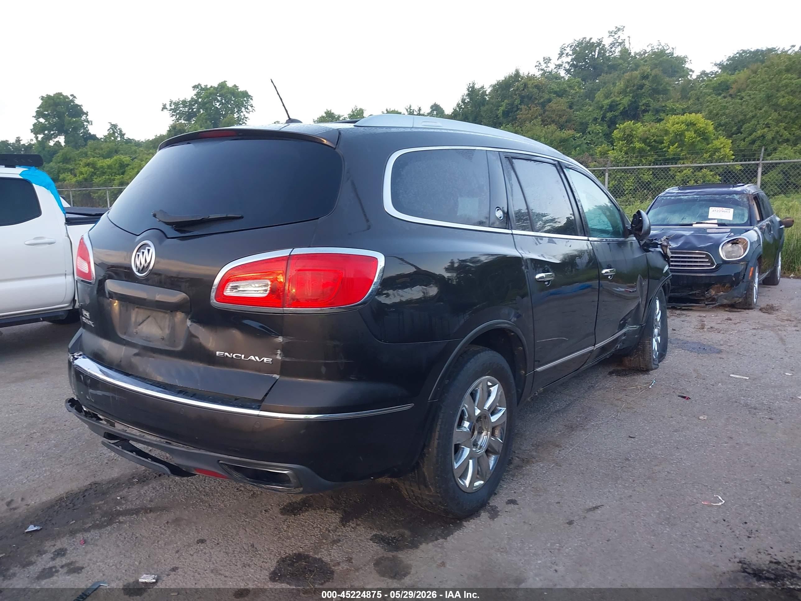 2013 Buick Enclave Leather Gray vin: 5GAKRCKD8DJ112434