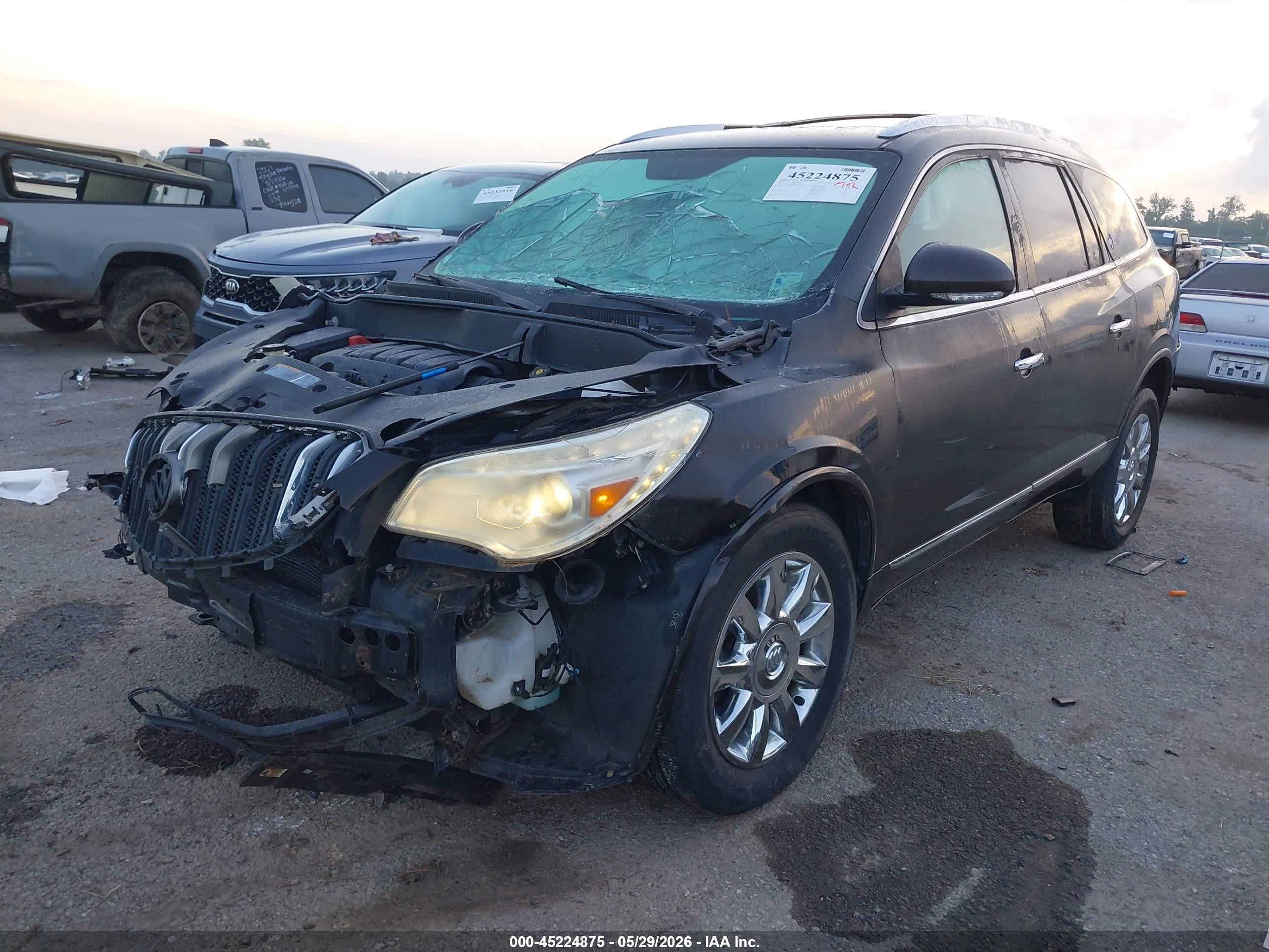 2013 Buick Enclave Leather Gray vin: 5GAKRCKD8DJ112434