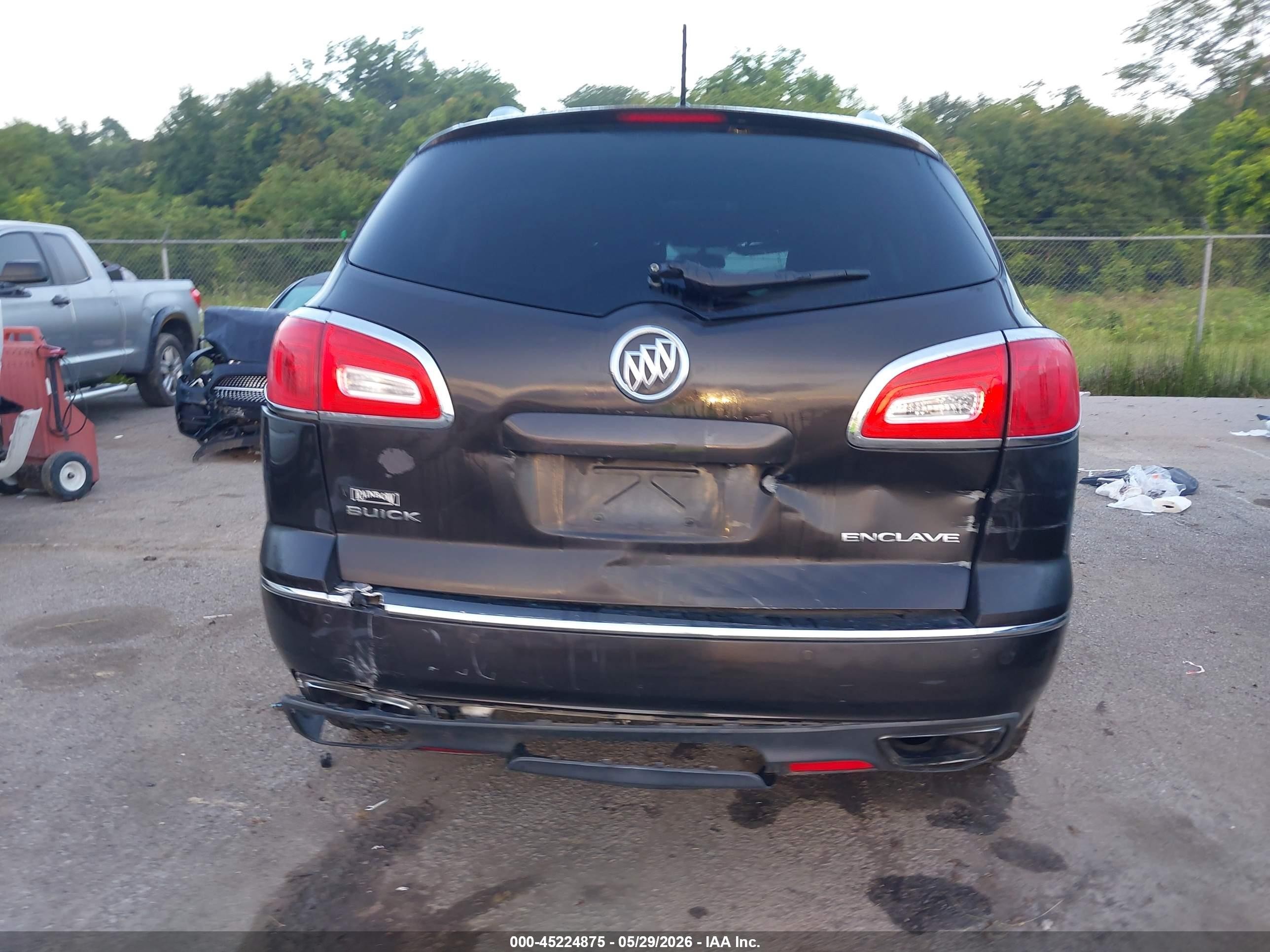2013 Buick Enclave Leather Gray vin: 5GAKRCKD8DJ112434