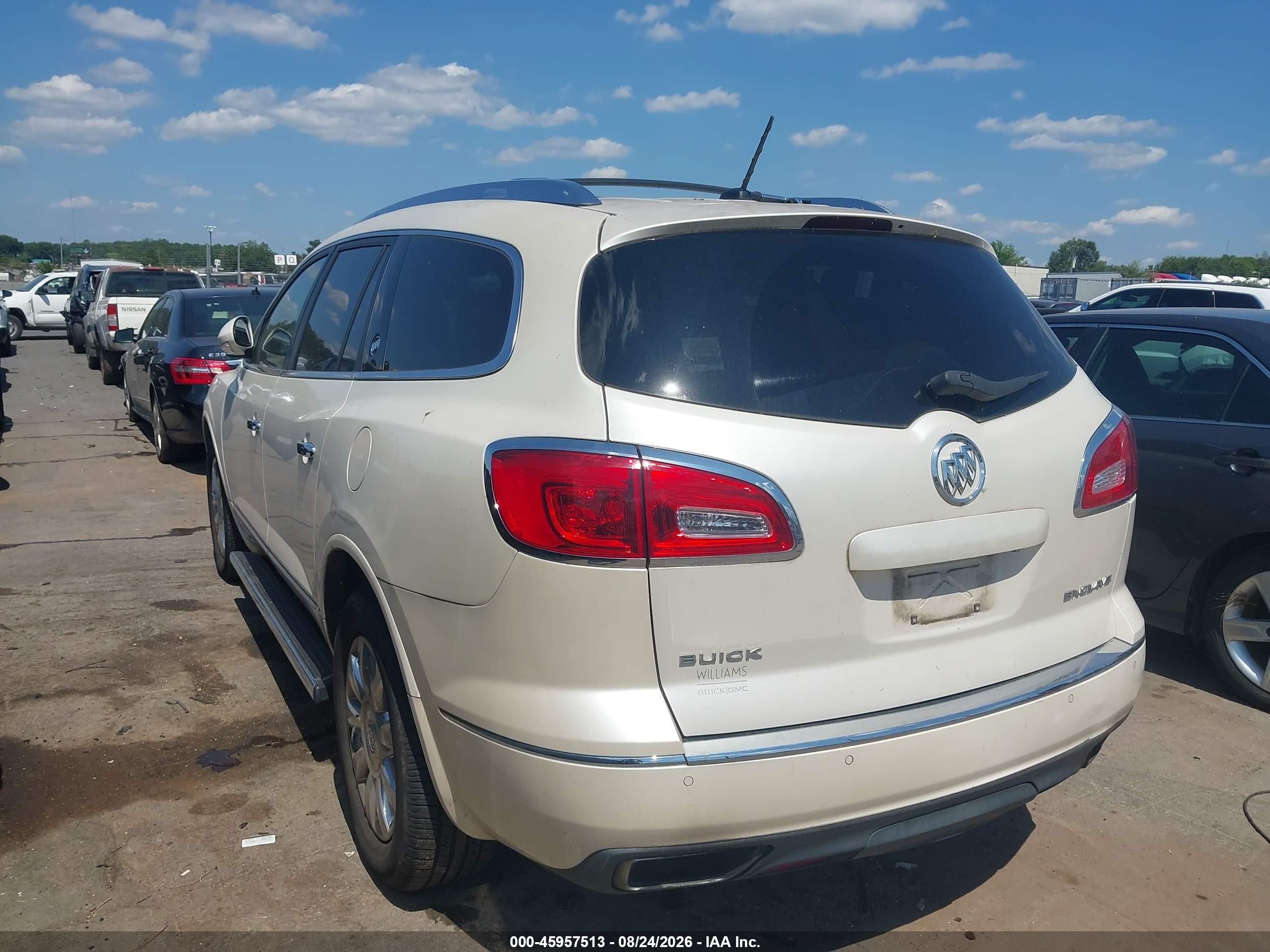 2014 Buick Enclave Premium White vin: 5GAKRCKD8EJ336451