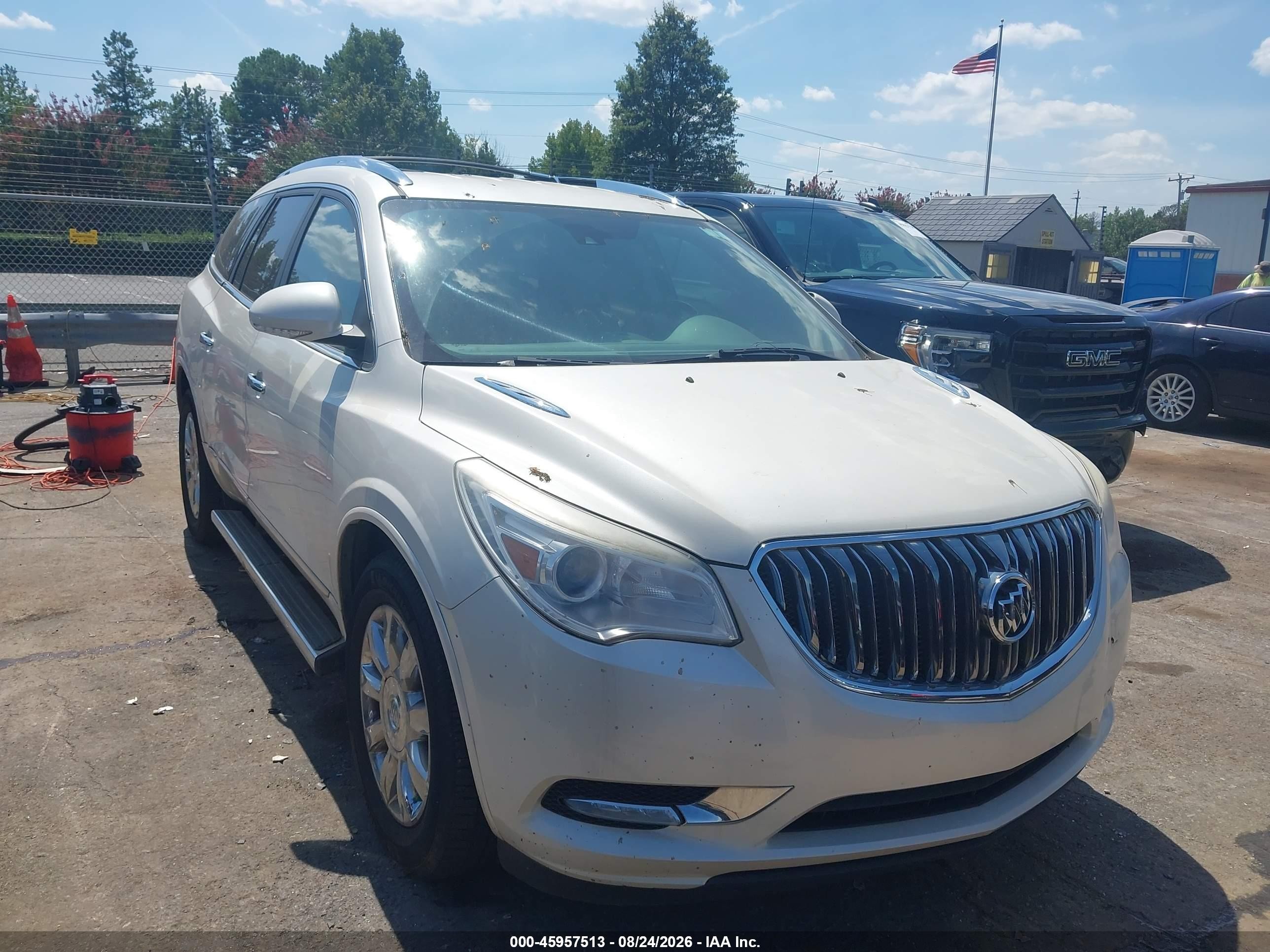 2014 Buick Enclave Premium White vin: 5GAKRCKD8EJ336451