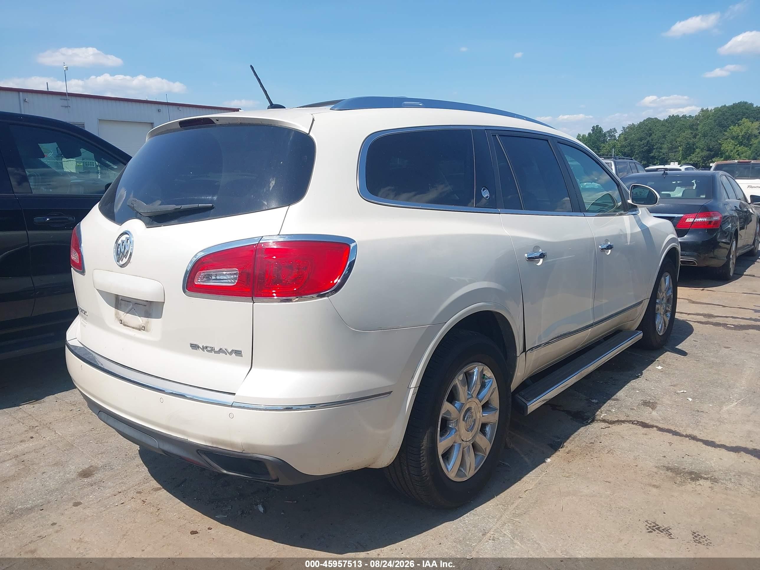 2014 Buick Enclave Premium White vin: 5GAKRCKD8EJ336451