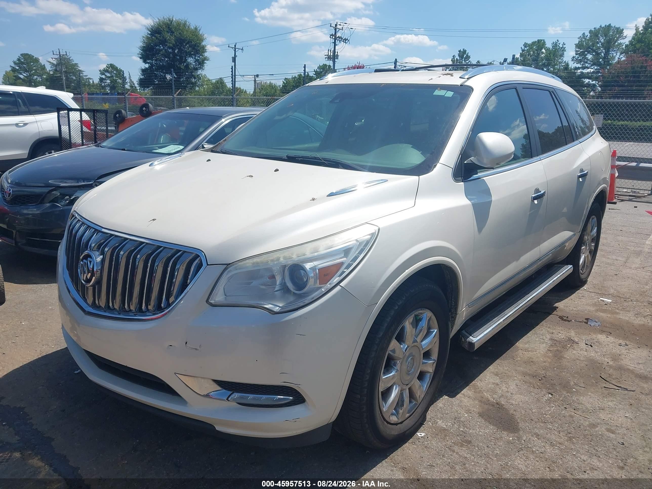 2014 Buick Enclave Premium White vin: 5GAKRCKD8EJ336451