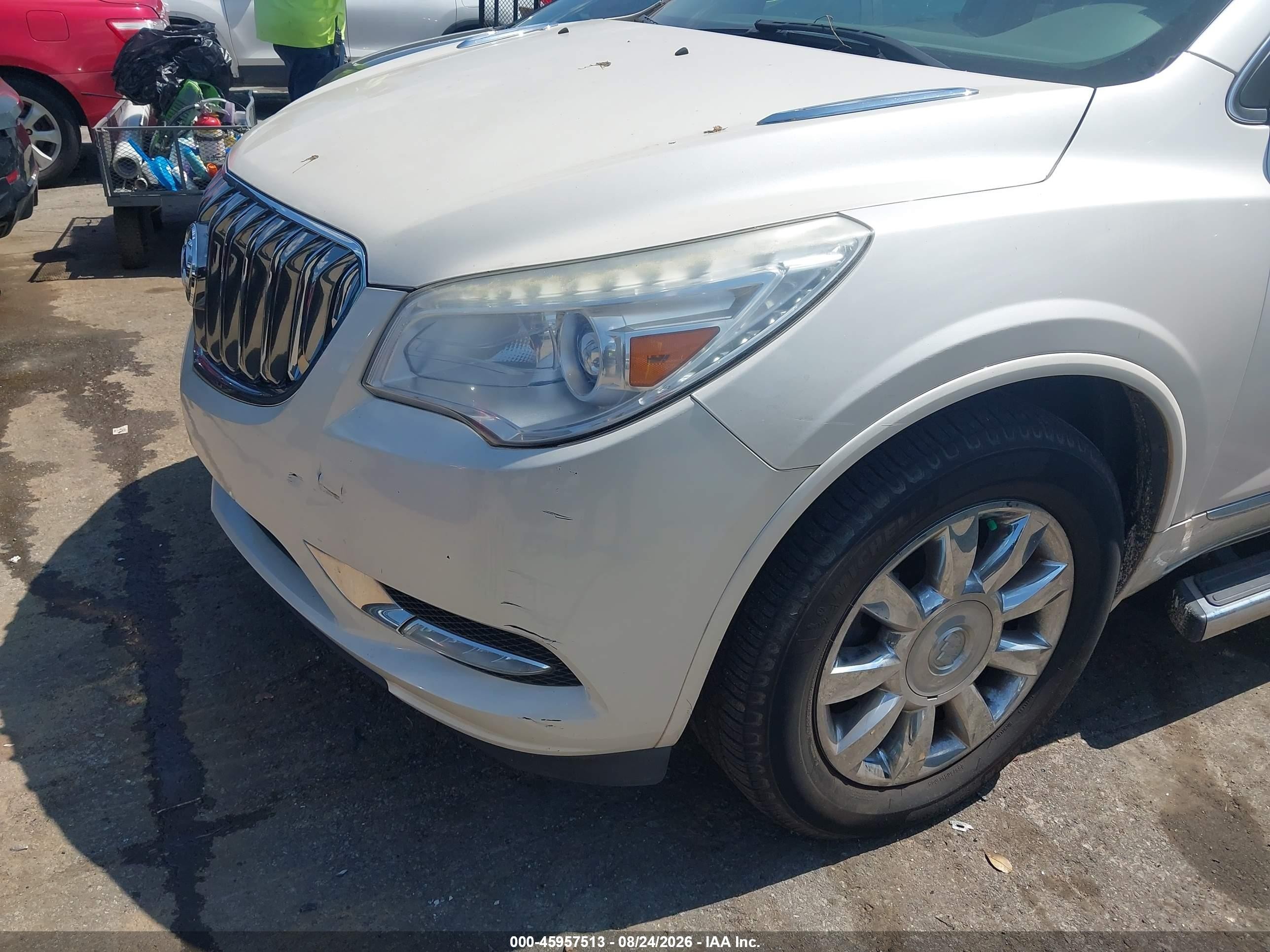 2014 Buick Enclave Premium White vin: 5GAKRCKD8EJ336451