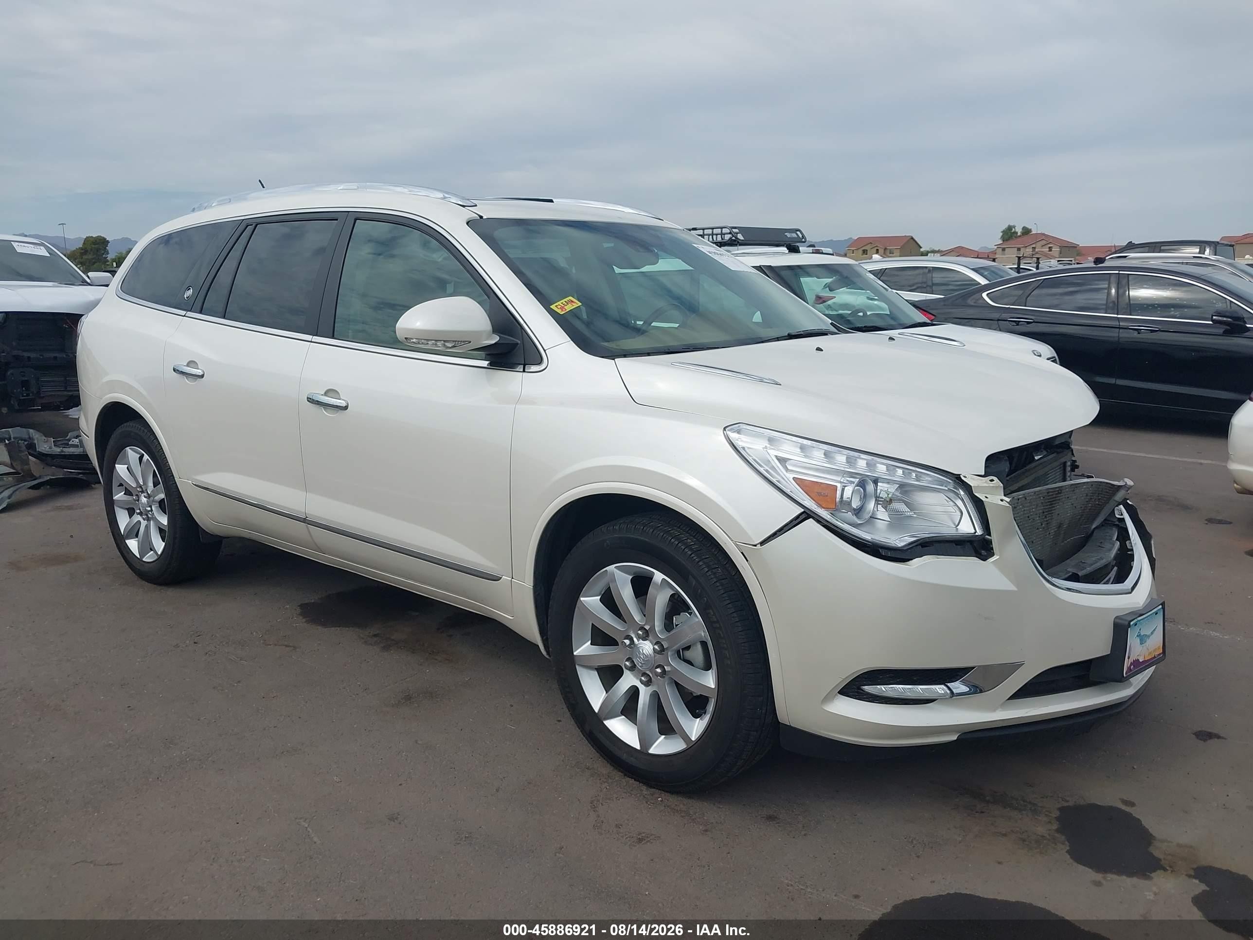2014 Buick Enclave Premium Белый vin: 5GAKRCKD8EJ357722