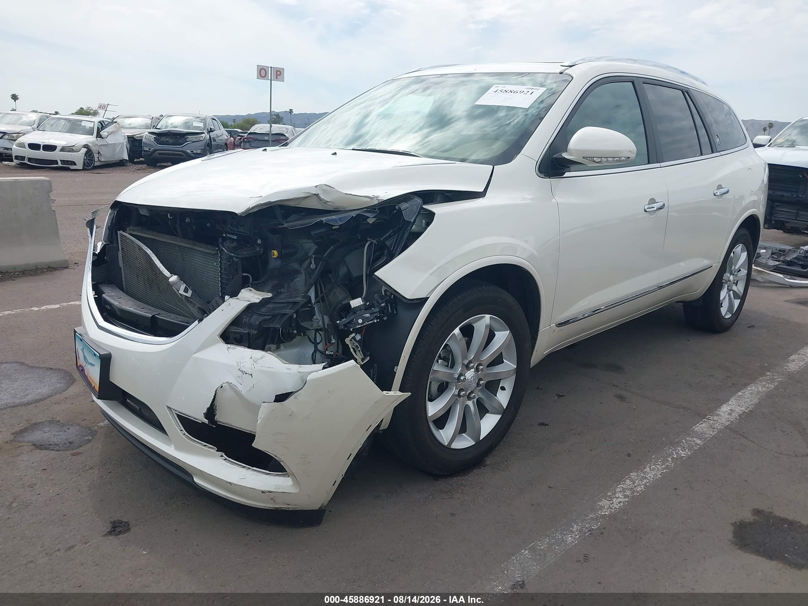 2014 Buick Enclave Premium Белый vin: 5GAKRCKD8EJ357722