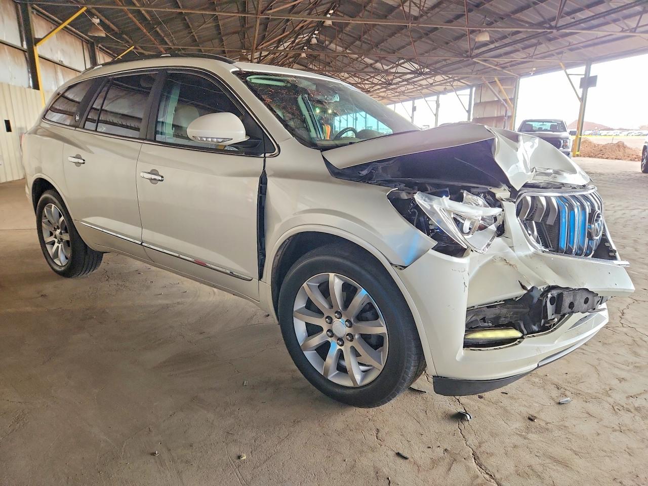 2015 Buick Enclave White vin: 5GAKRCKD8FJ146781