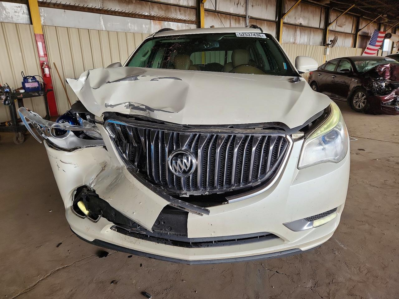 2015 Buick Enclave White vin: 5GAKRCKD8FJ146781